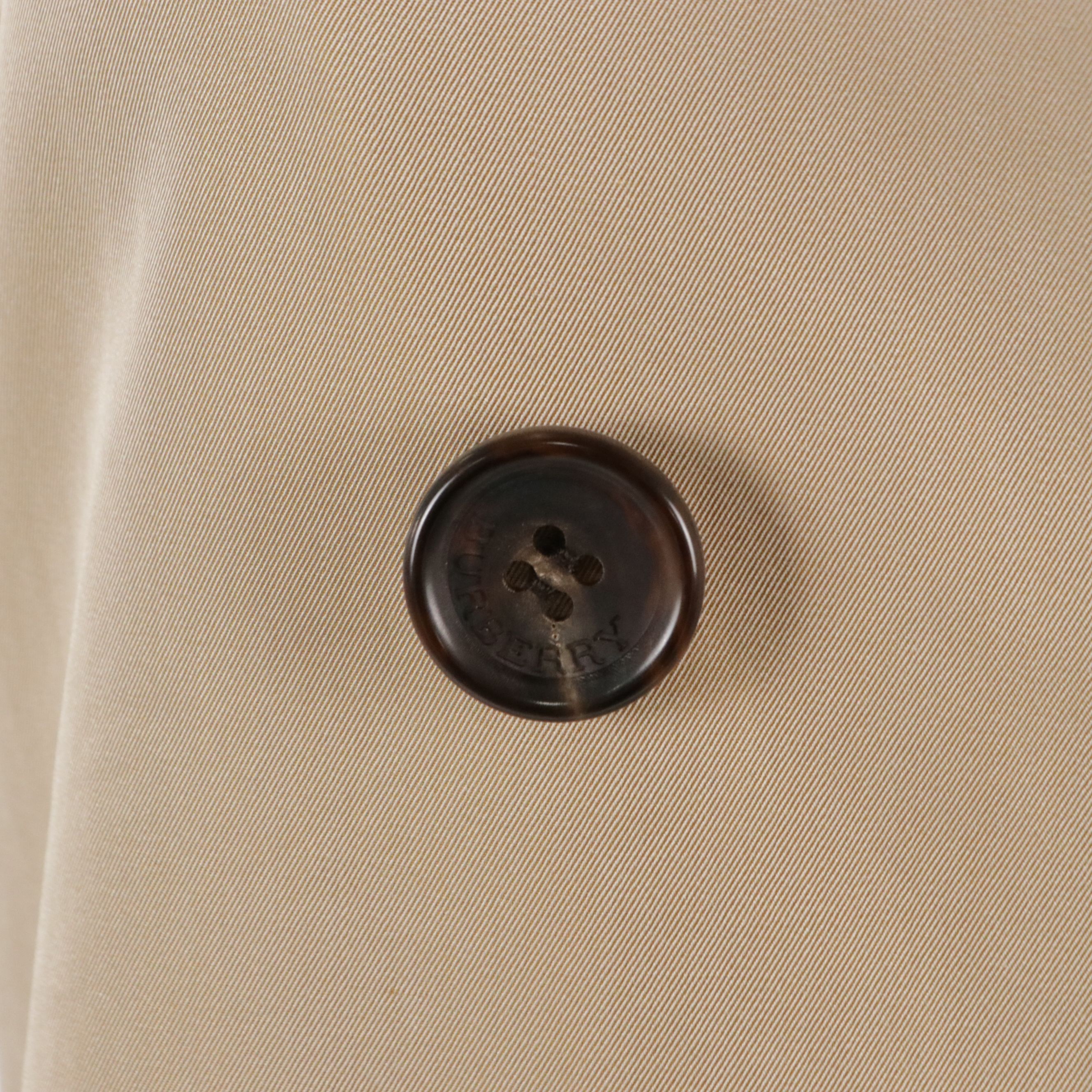 Burberry London Double-Breasted Cotton Trench Coat with Buffalo Horn Buttons