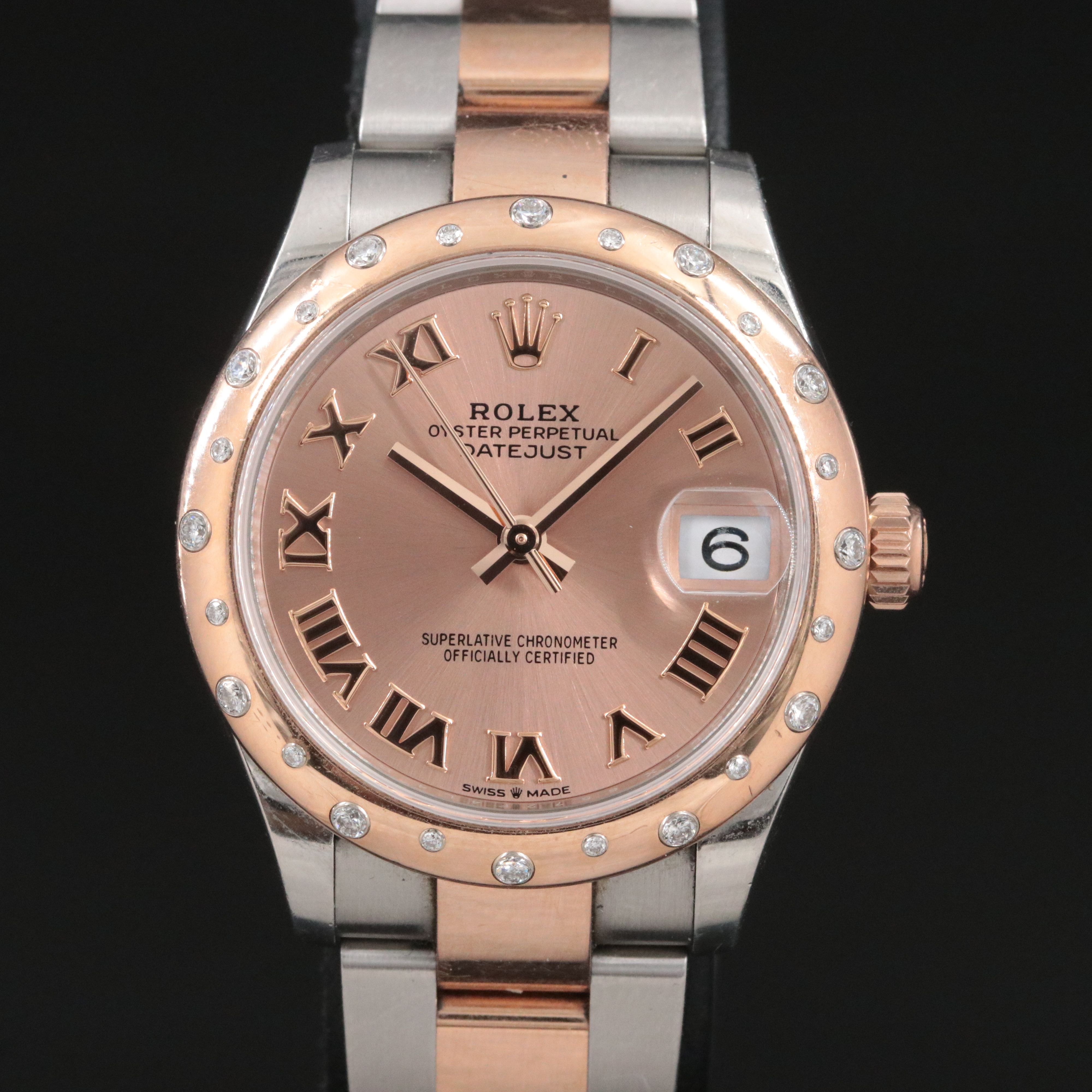 Rolex Datejust 31 278341RBR Factory Diamond 18K/Steel Watch c.2024