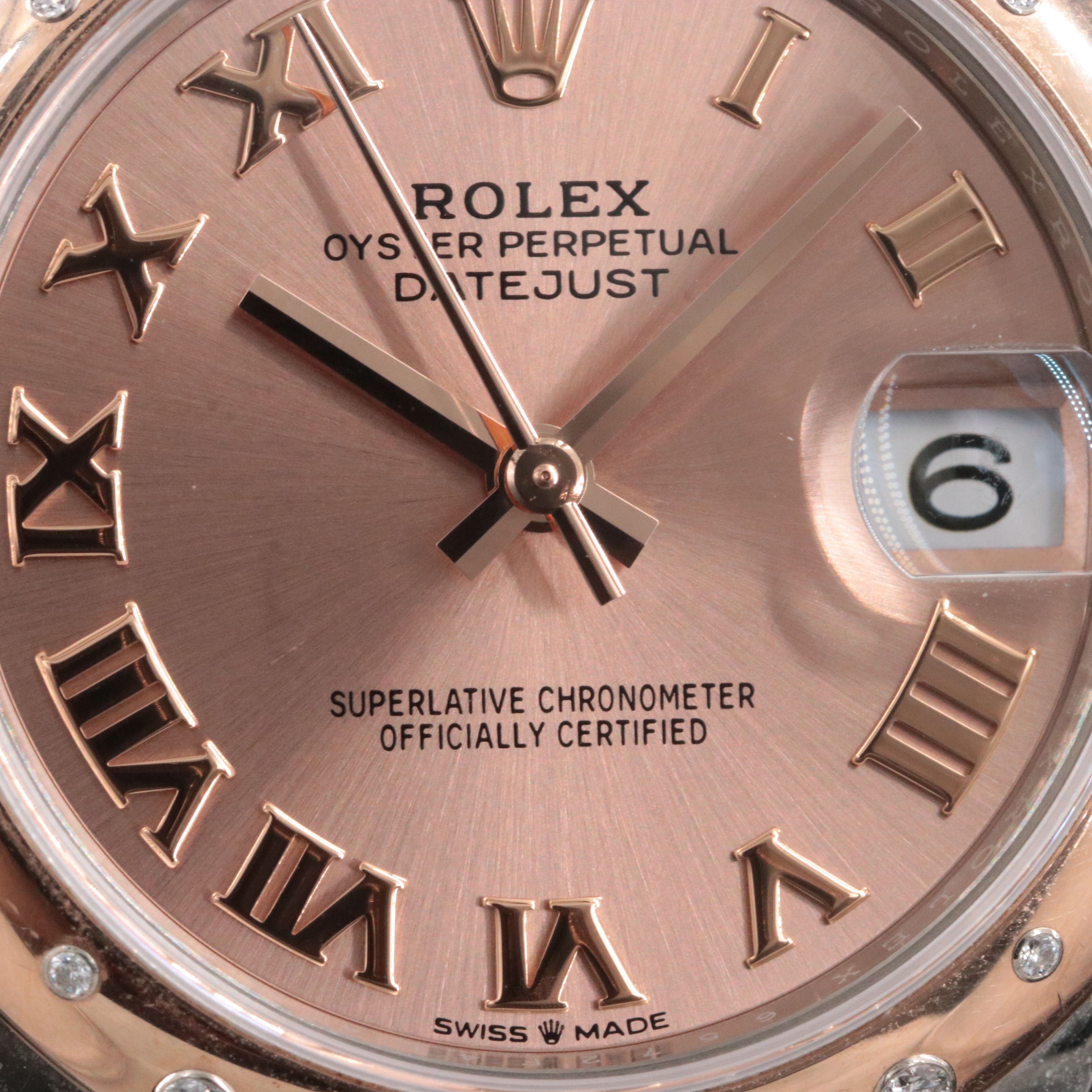 Rolex Datejust 31 278341RBR Factory Diamond 18K/Steel Watch c.2024