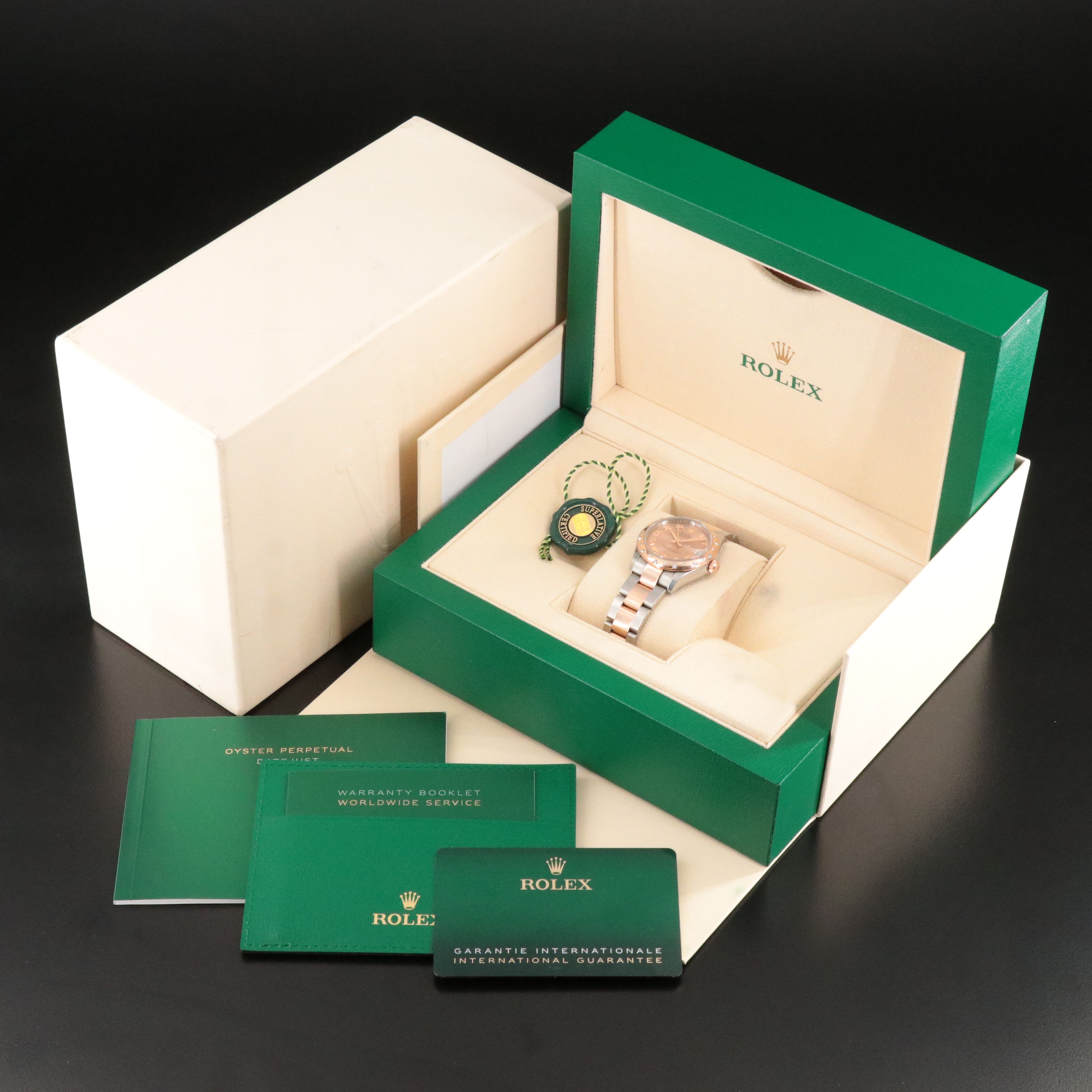 Rolex Datejust 31 278341RBR Factory Diamond 18K/Steel Watch c.2024