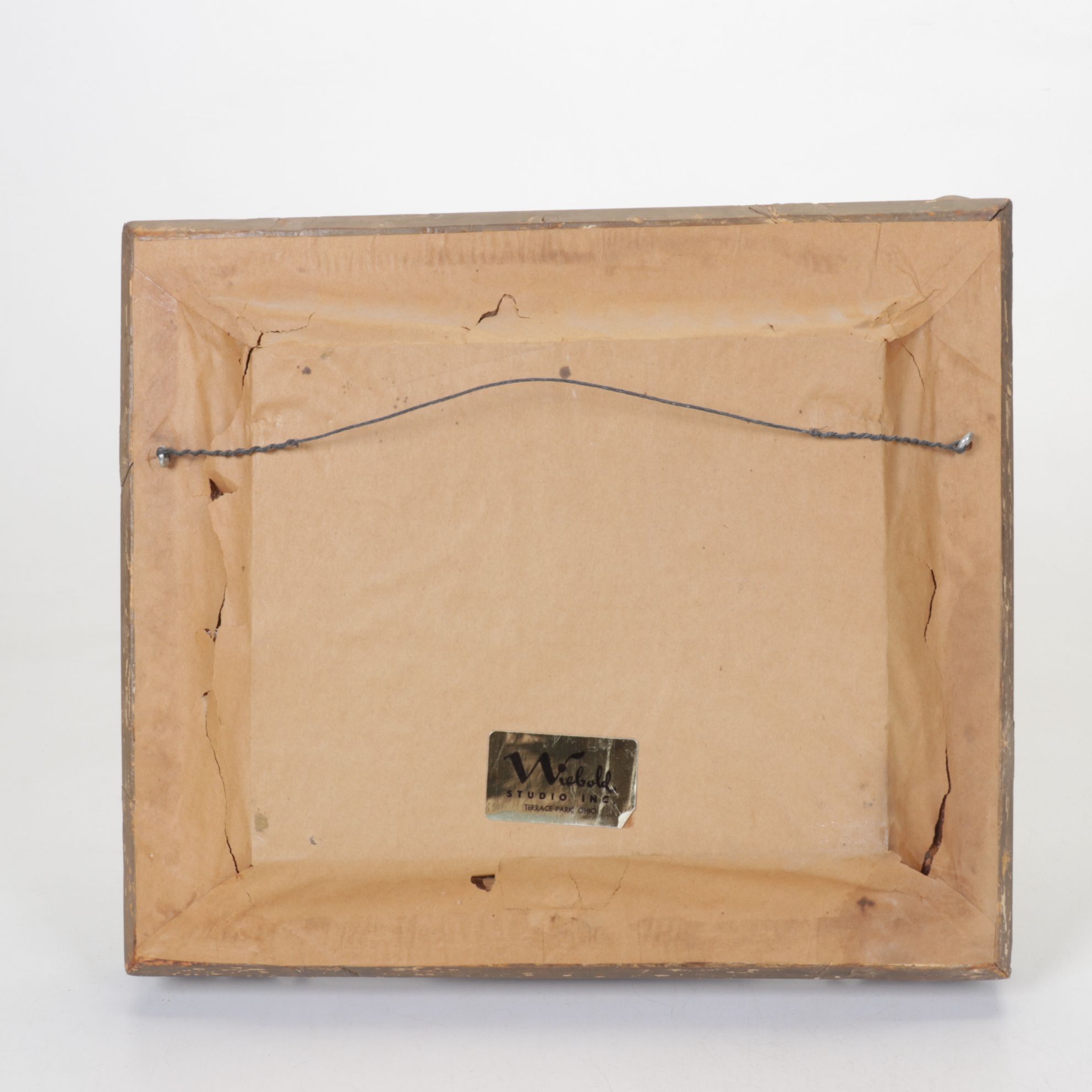 Landscape Oil Painting Of Shaded European Backroads, Early/Mid-20th Century