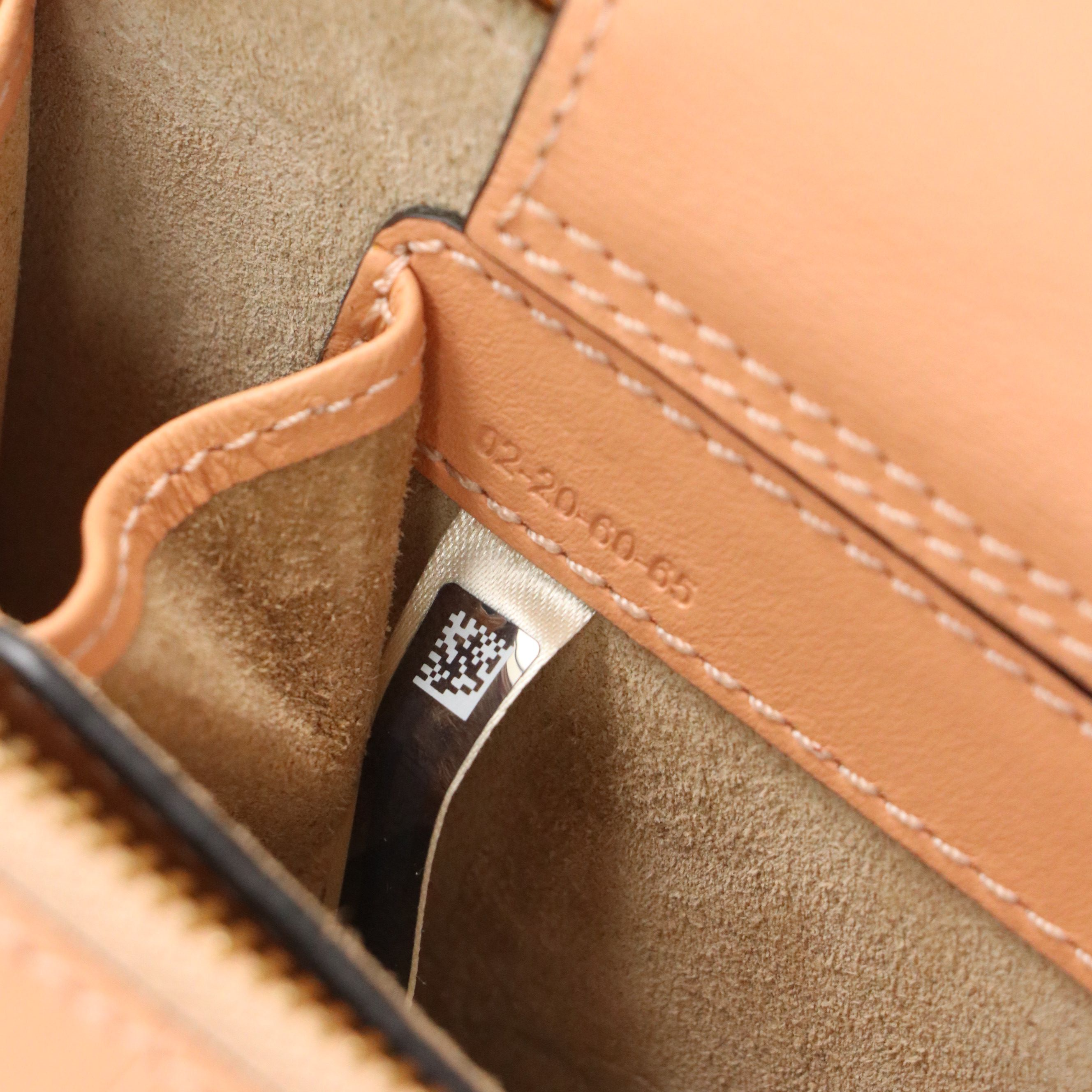 Chloé Mini C Double-Zip Vanity Bag in Peachy Pink Croc Embossed Leather