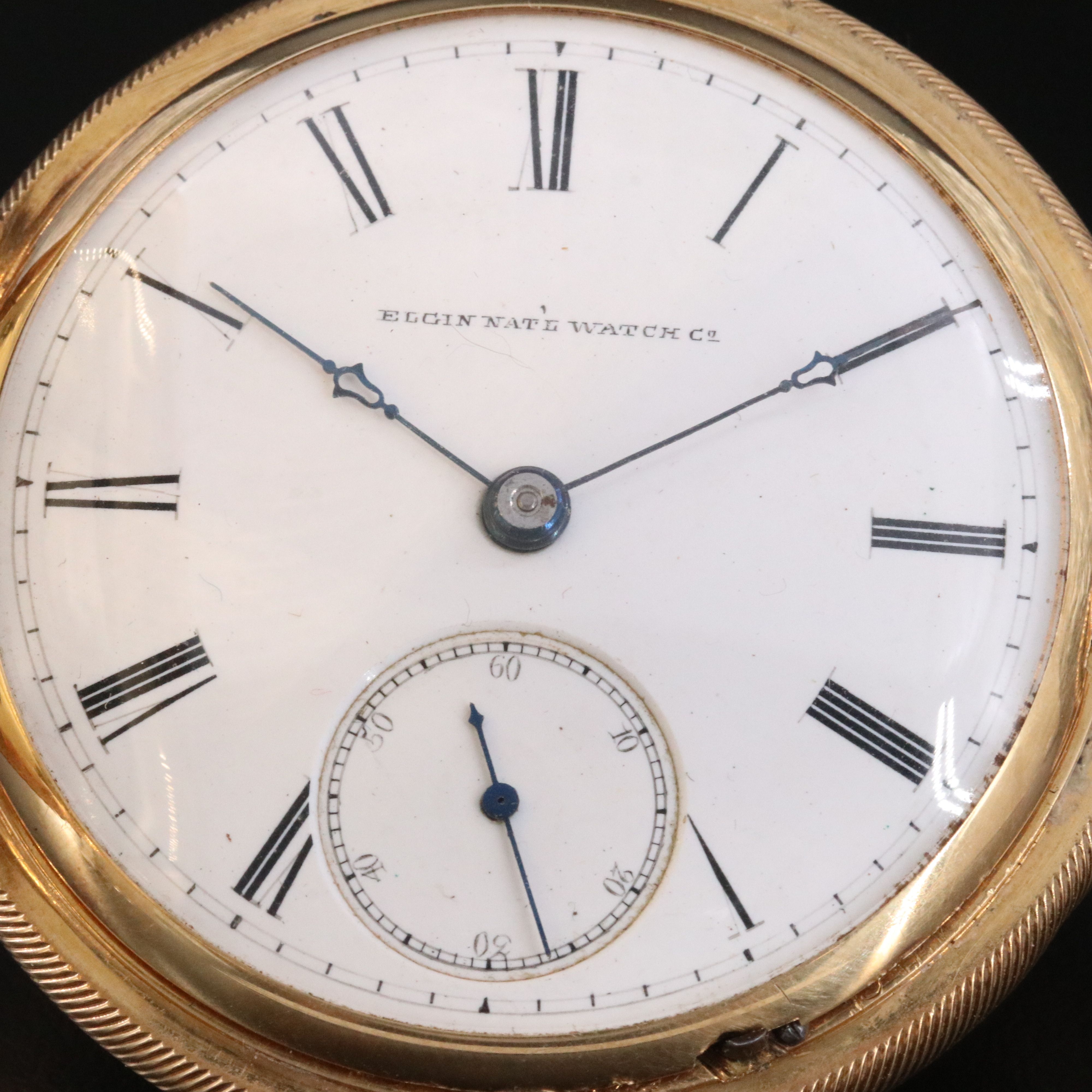 18K Elgin Antique Hunting Case Pocket Watch