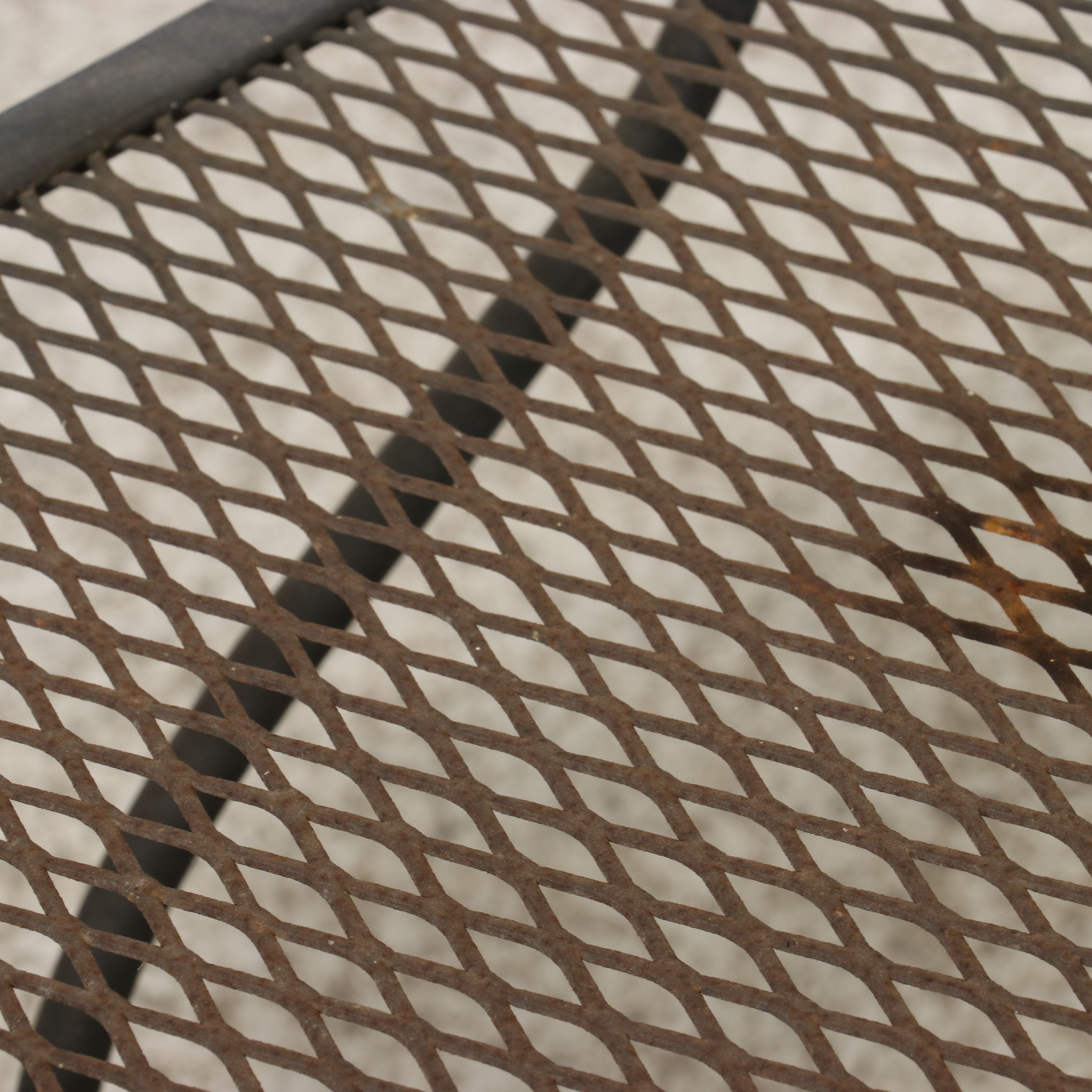 Mid Century Modern Wrought Iron Five-Piece Patio Suite