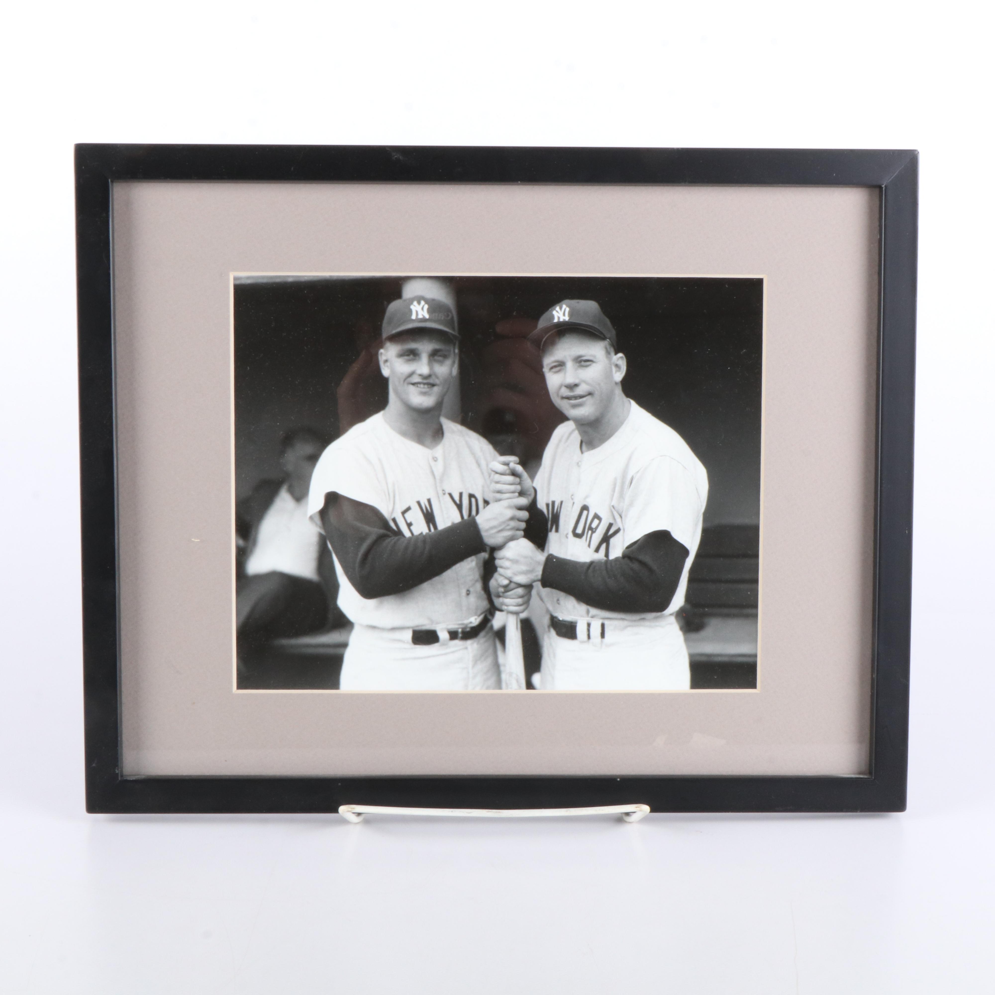 Framed Sports Prints Featuring Mickey Mantle, Oscar Robertson, and More