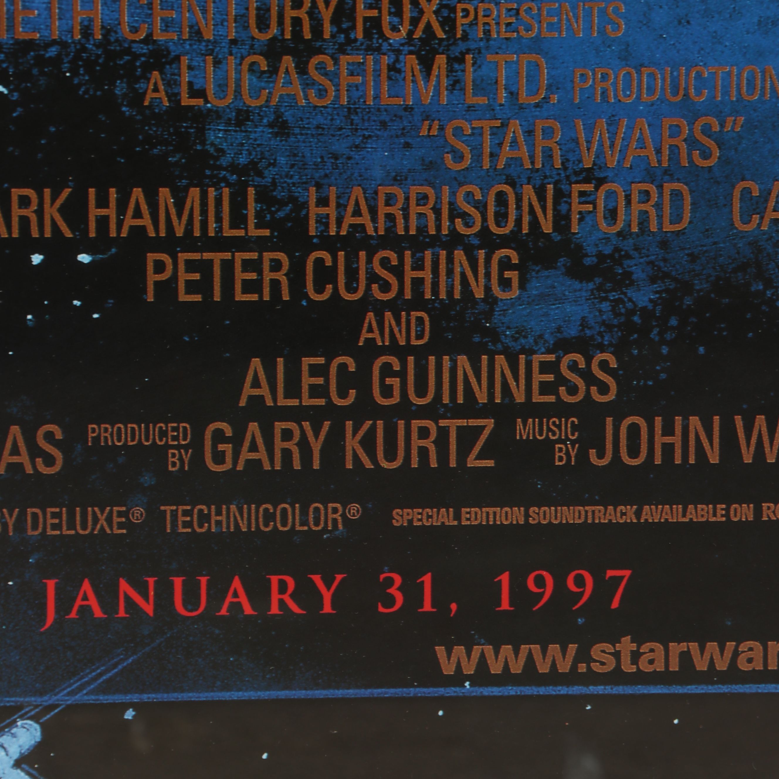 1997 Special Edition "Star Wars" Movie Poster