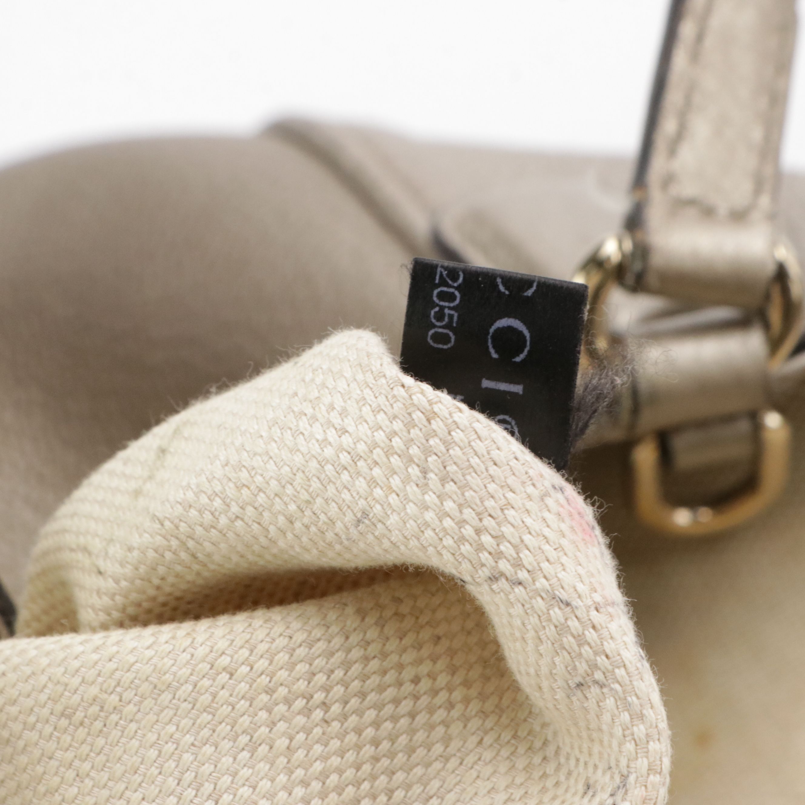 Gucci Small Soho Two-Way Tote Bag in Metallic Silver Pebbled Leather