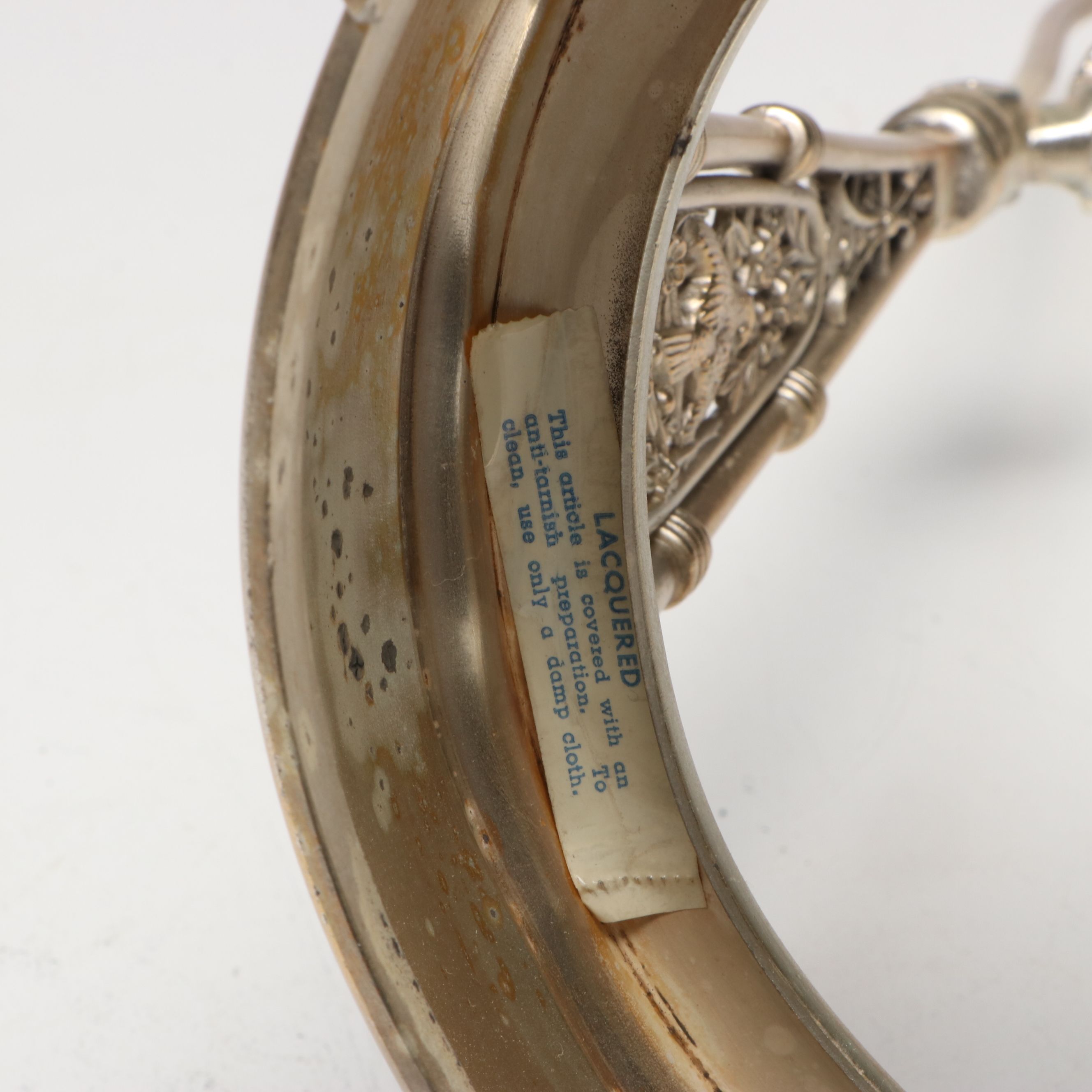 Meriden B. Company Engraved Silver Plate Tilting Water Pitcher with Cup