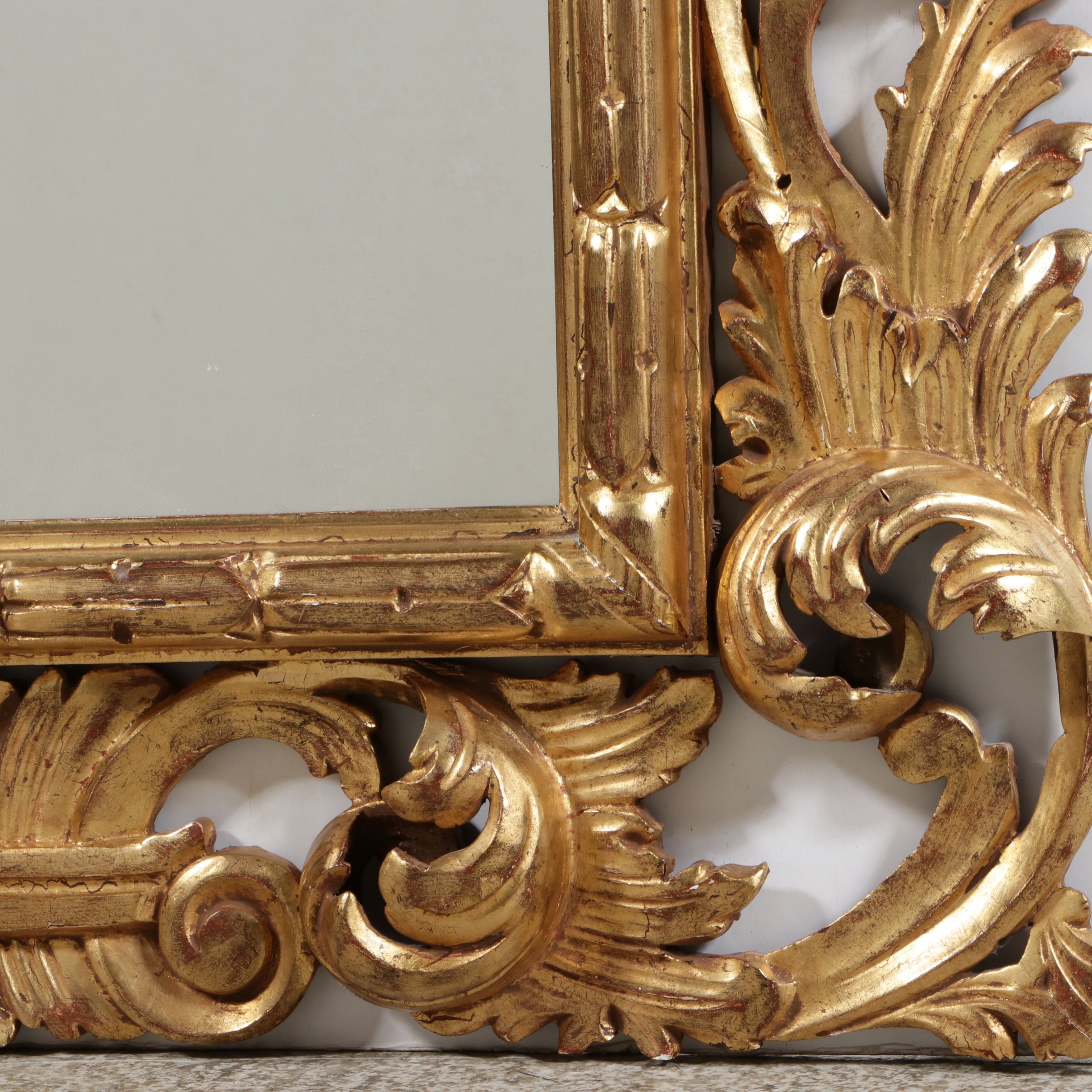 Italian Giltwood Florentine Style Mirror, Mid to Late 20th Century