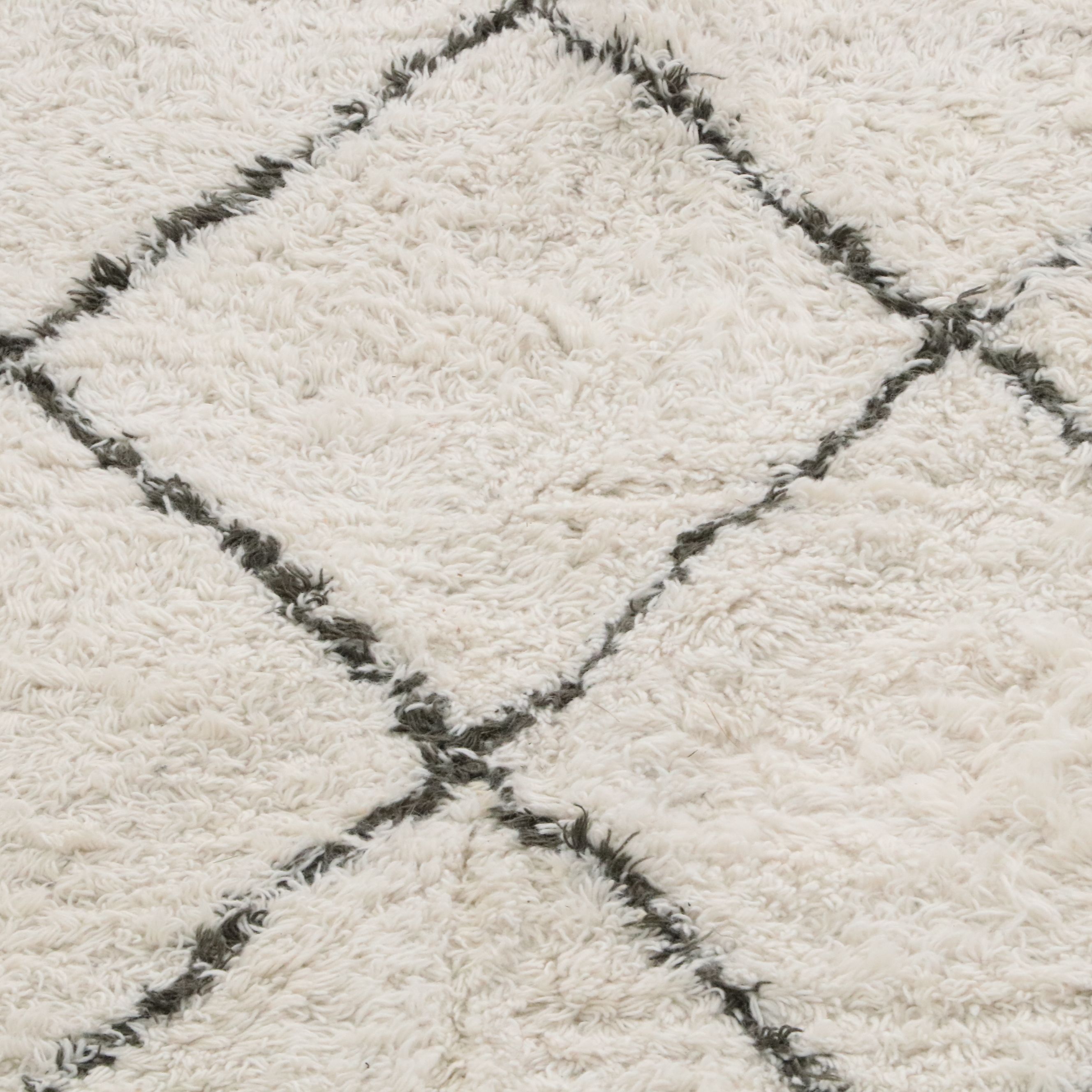 9' x 13'1 Hand-Knotted Nuloom Indo-Moroccan Shag Room-Sized Rug