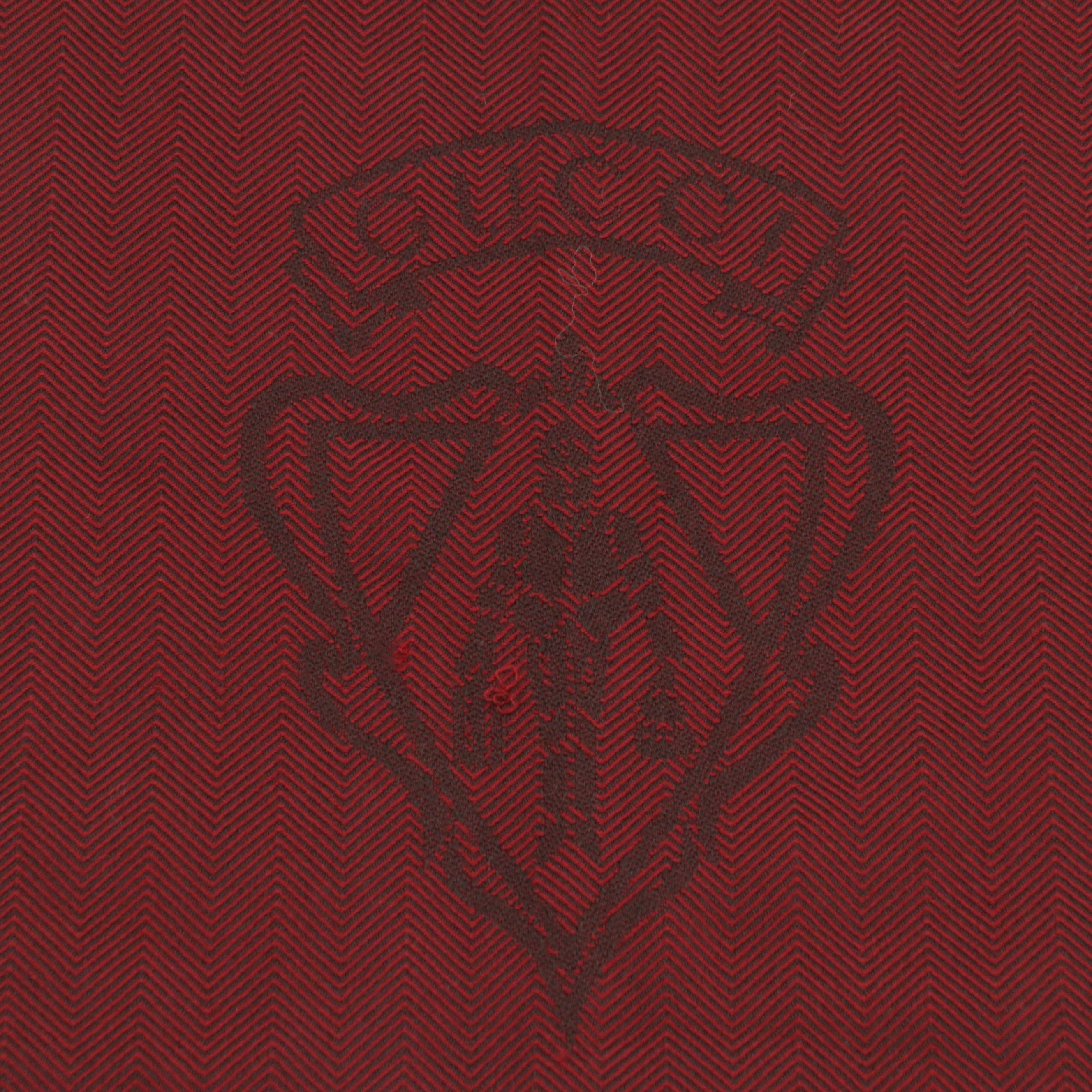 Gucci Wool Jacquard Scarf with Crest Logo