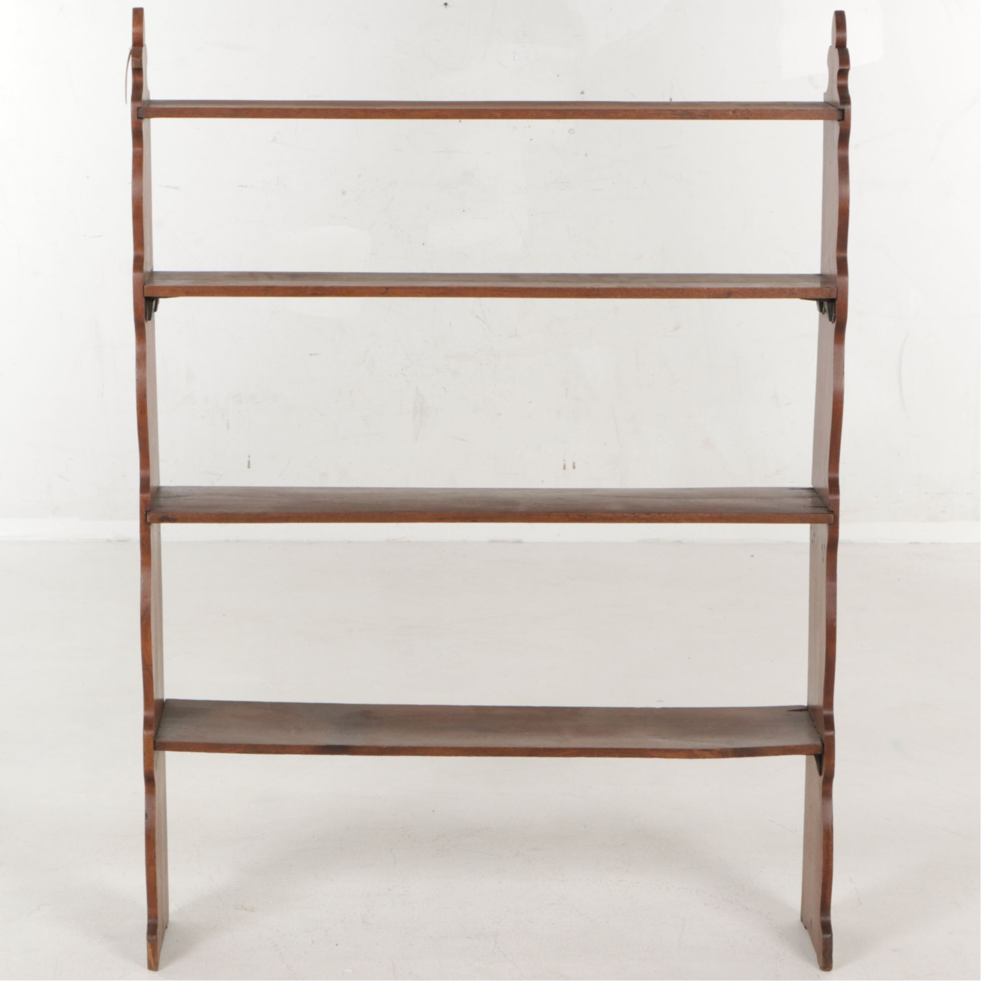 American Primitive Mahogany Four-Tier Graduated Shelf