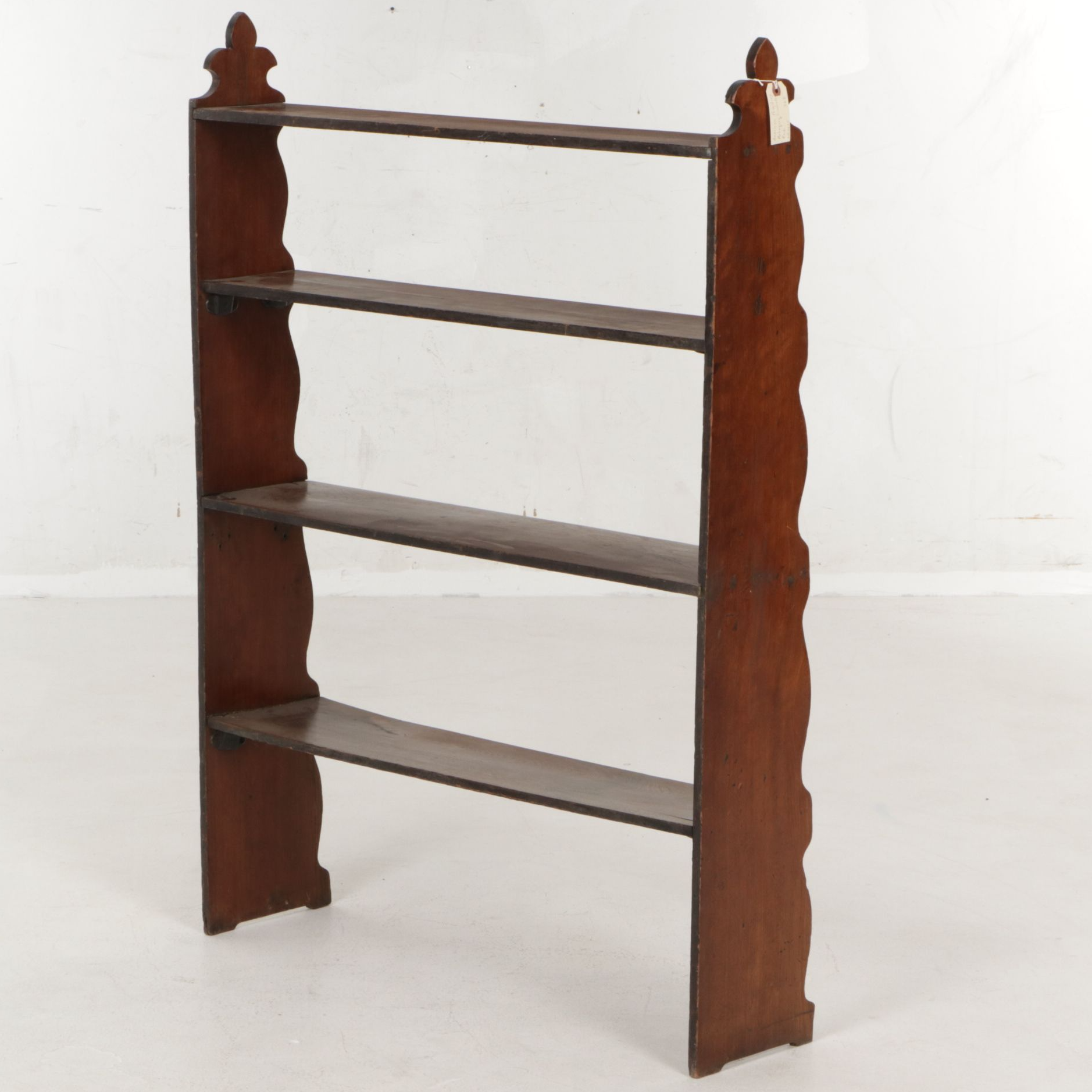 American Primitive Mahogany Four-Tier Graduated Shelf