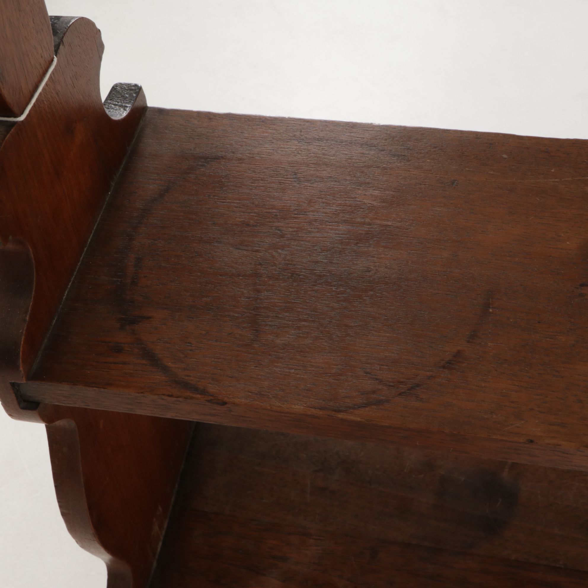 American Primitive Mahogany Four-Tier Graduated Shelf