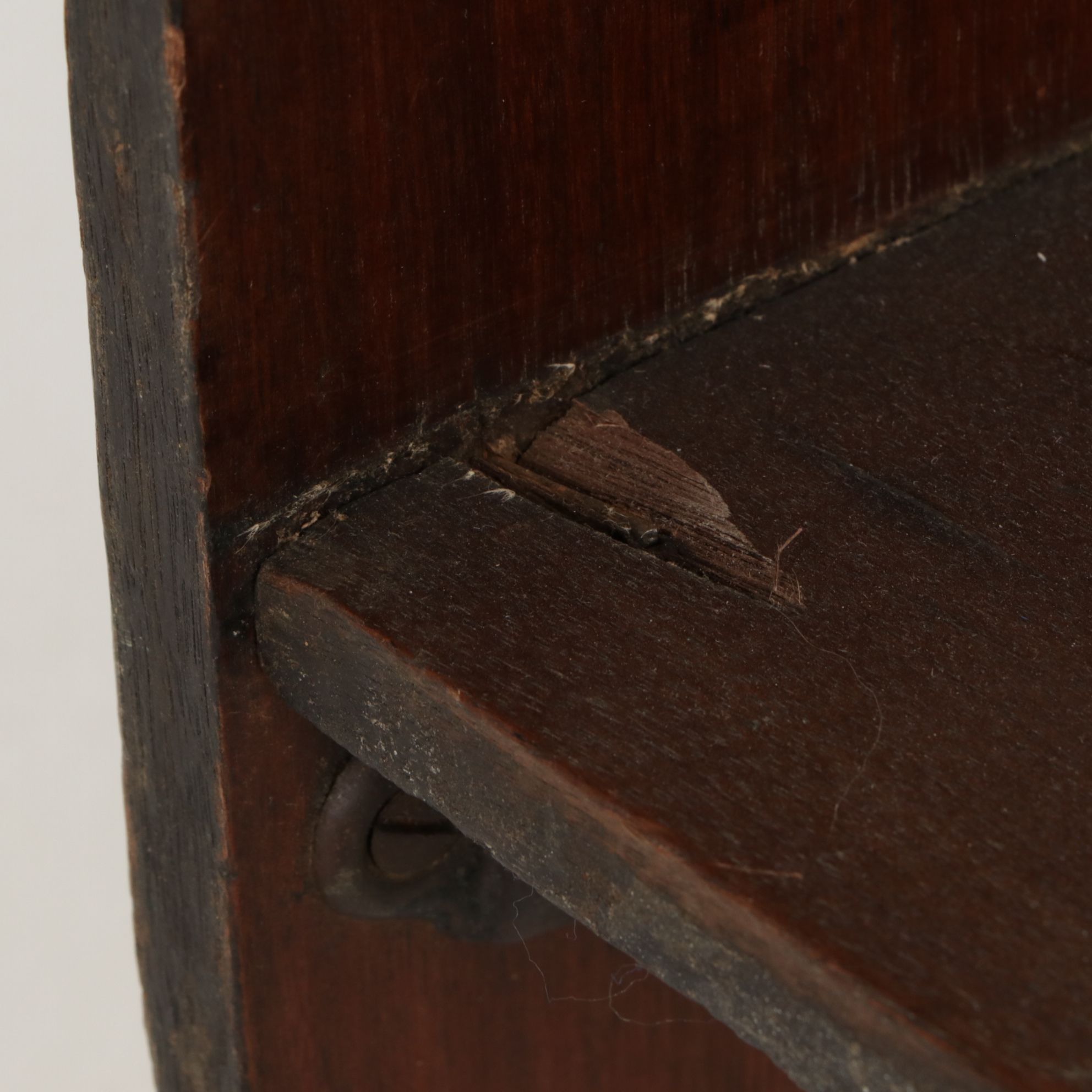 American Primitive Mahogany Four-Tier Graduated Shelf