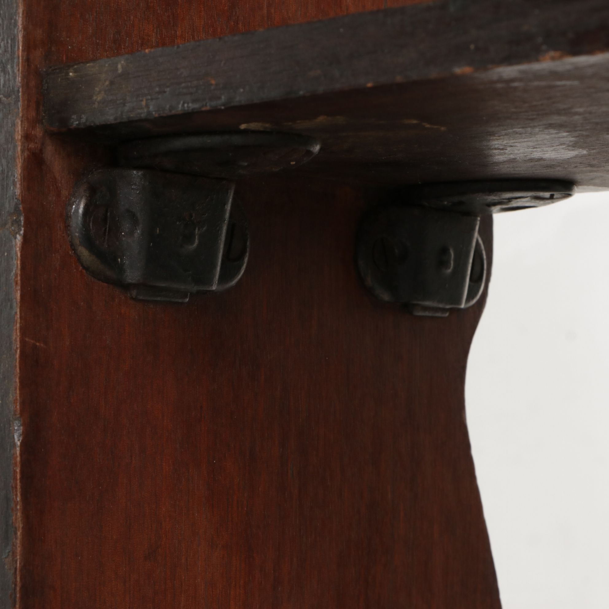 American Primitive Mahogany Four-Tier Graduated Shelf