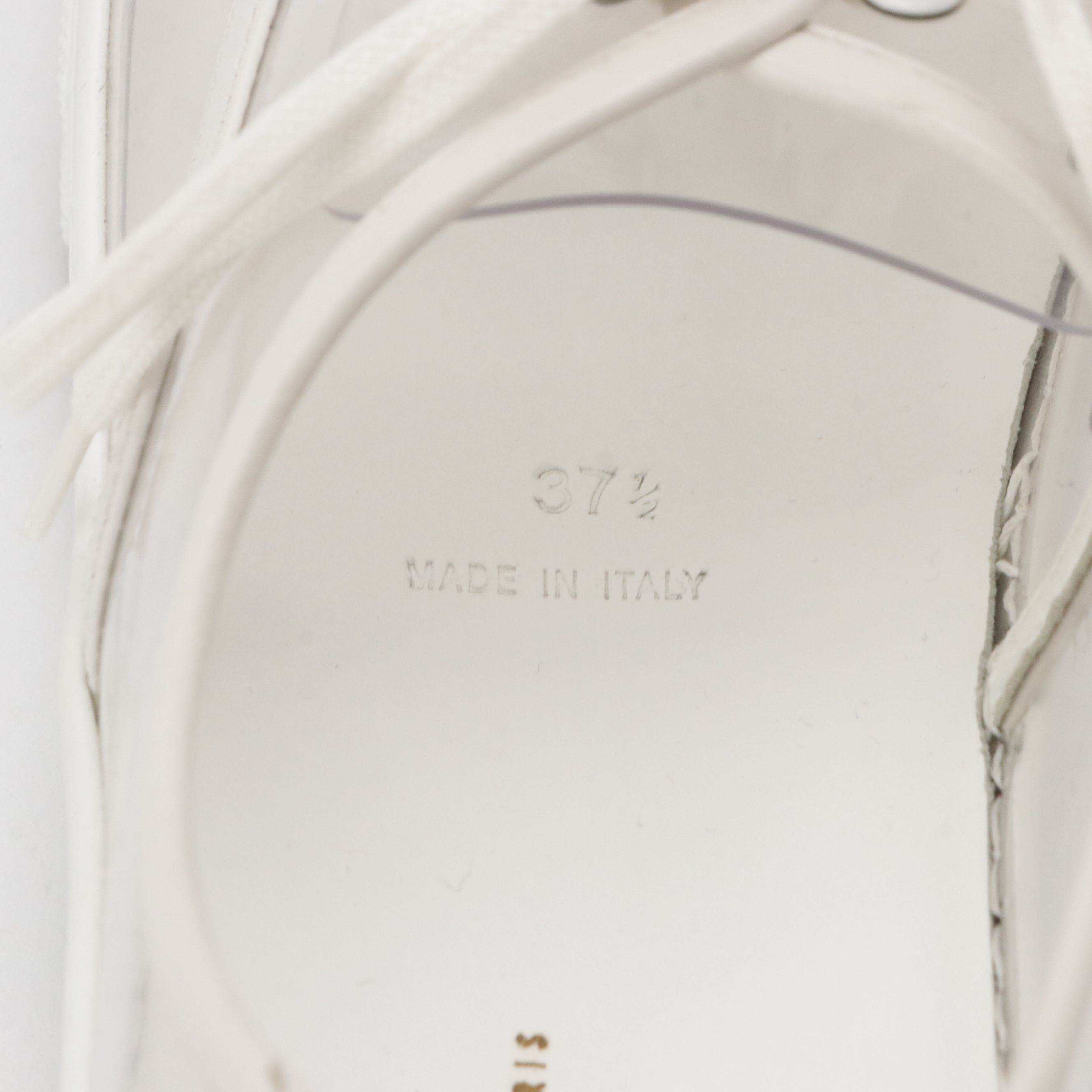 Céline Clear Vinyl and White Leather Sneakers, With Box