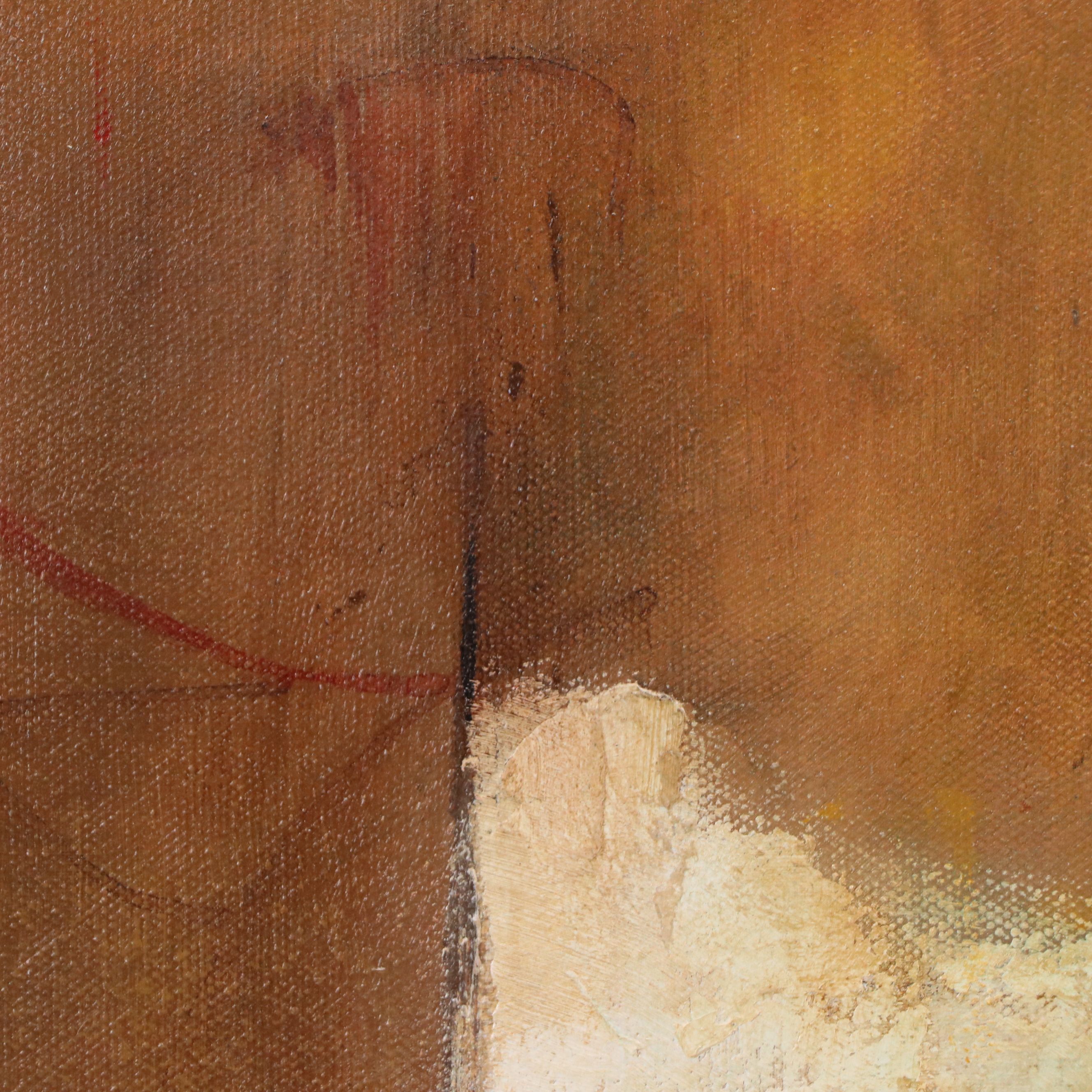 Eugene DeSmith Modernist Style Acrylic Painting, 2025