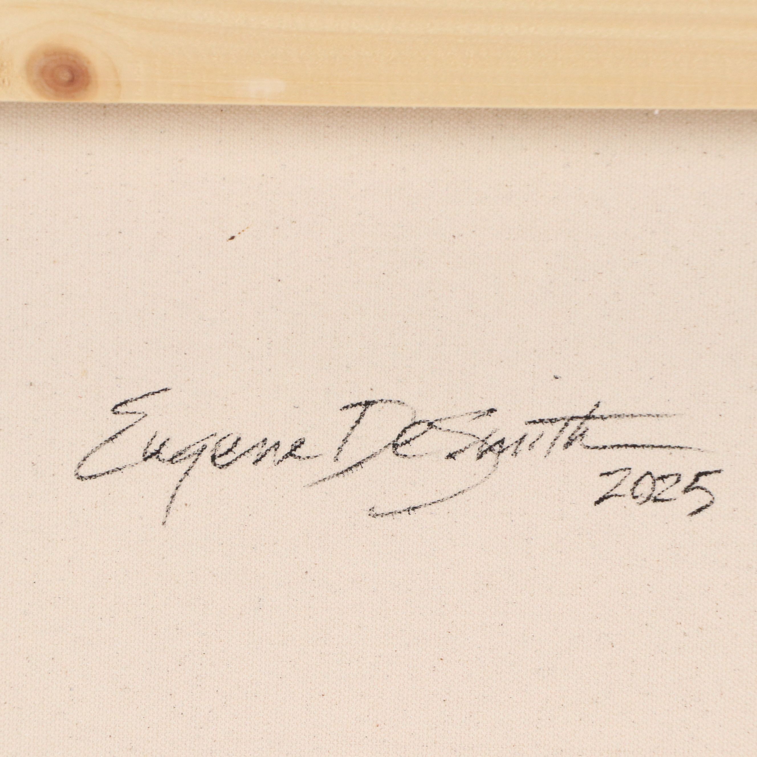 Eugene DeSmith Modernist Style Acrylic Painting, 2025