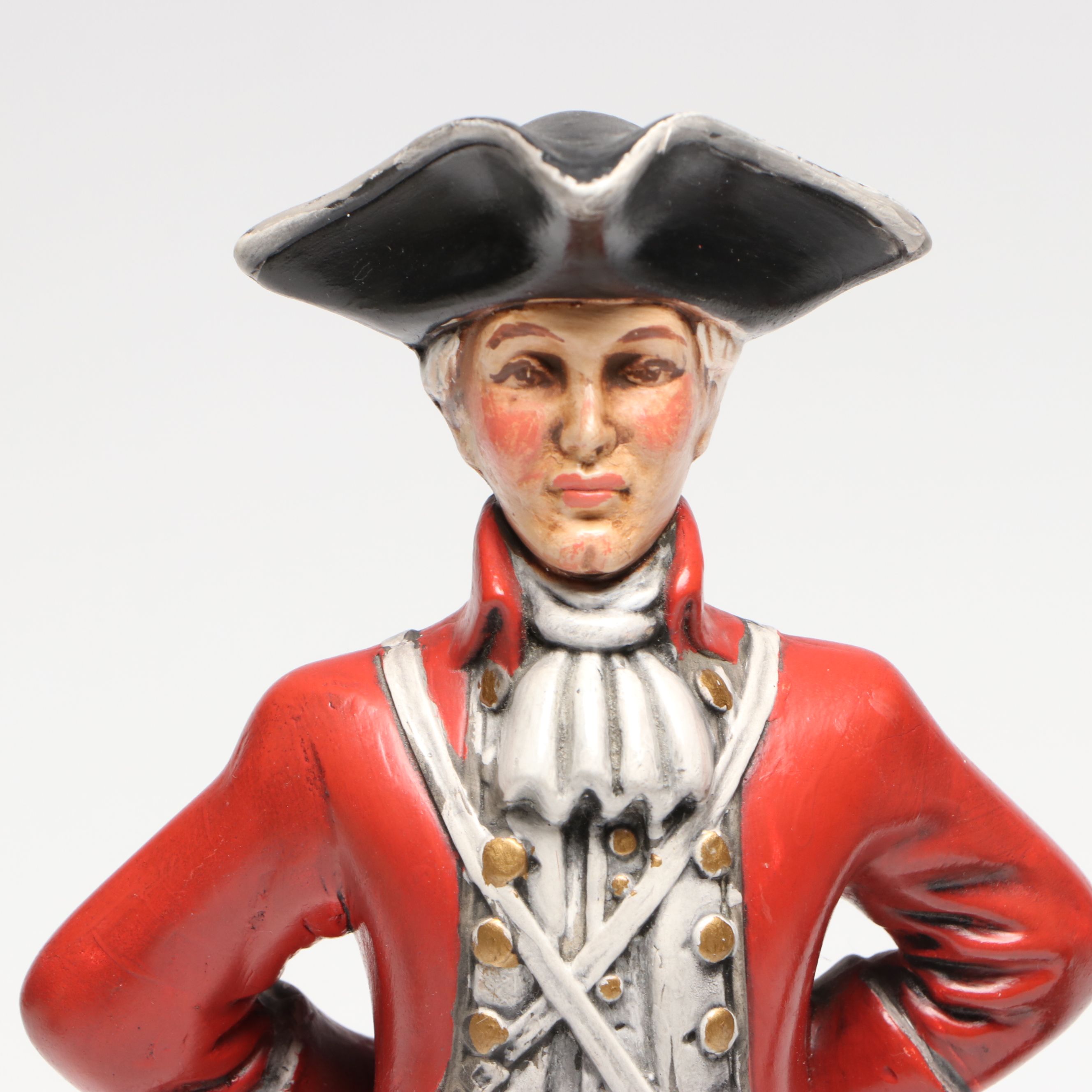 Atlantic Molds Soldier Figurines and Wilton Commemorative Bicentennial Plate