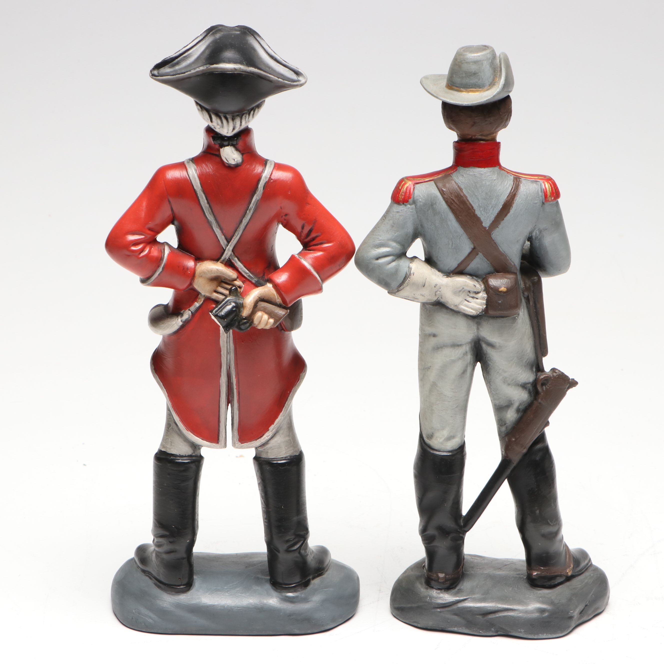 Atlantic Molds Soldier Figurines and Wilton Commemorative Bicentennial Plate