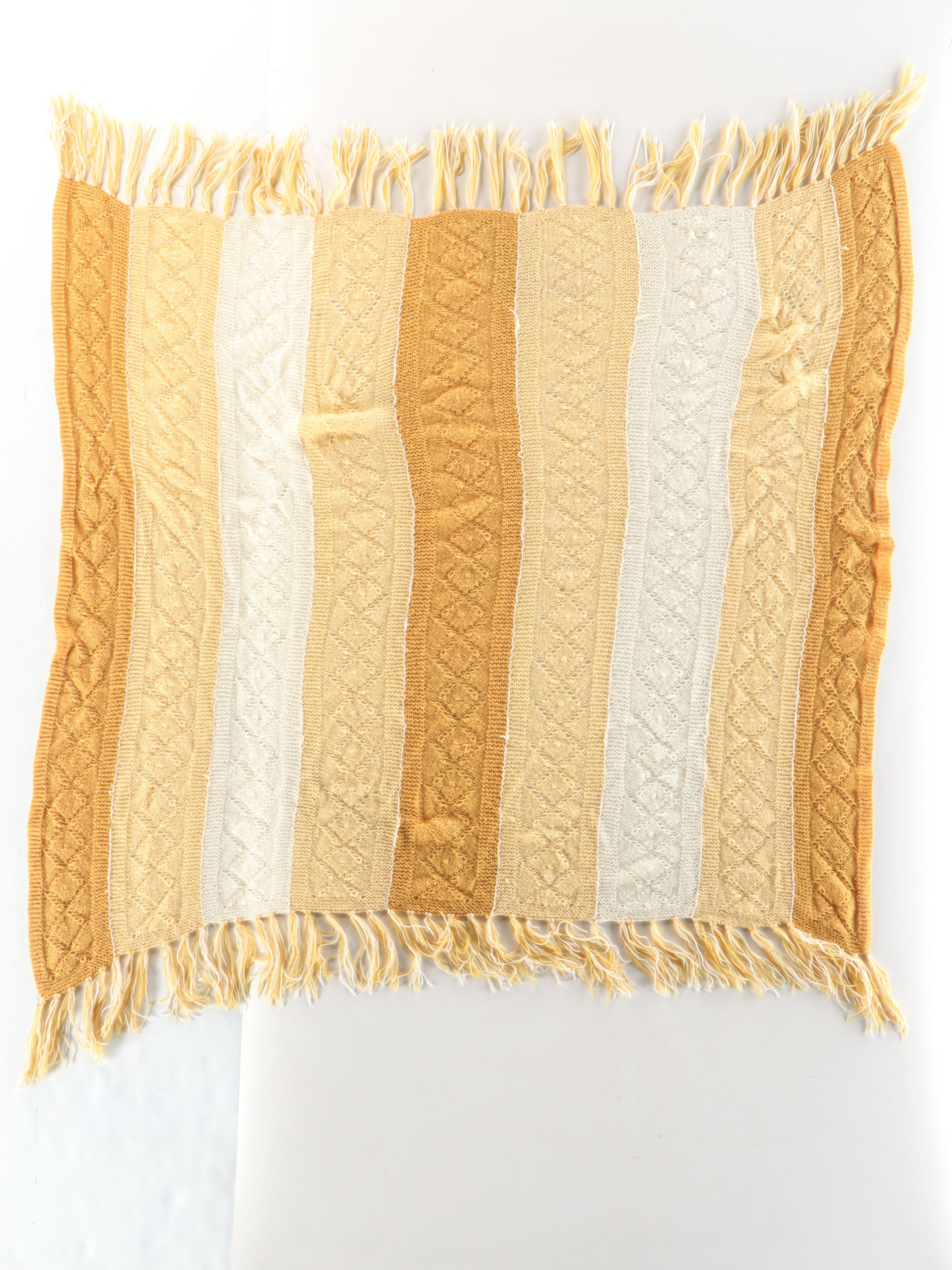 Handmade Multicolored Crochet Coverlets and Throws