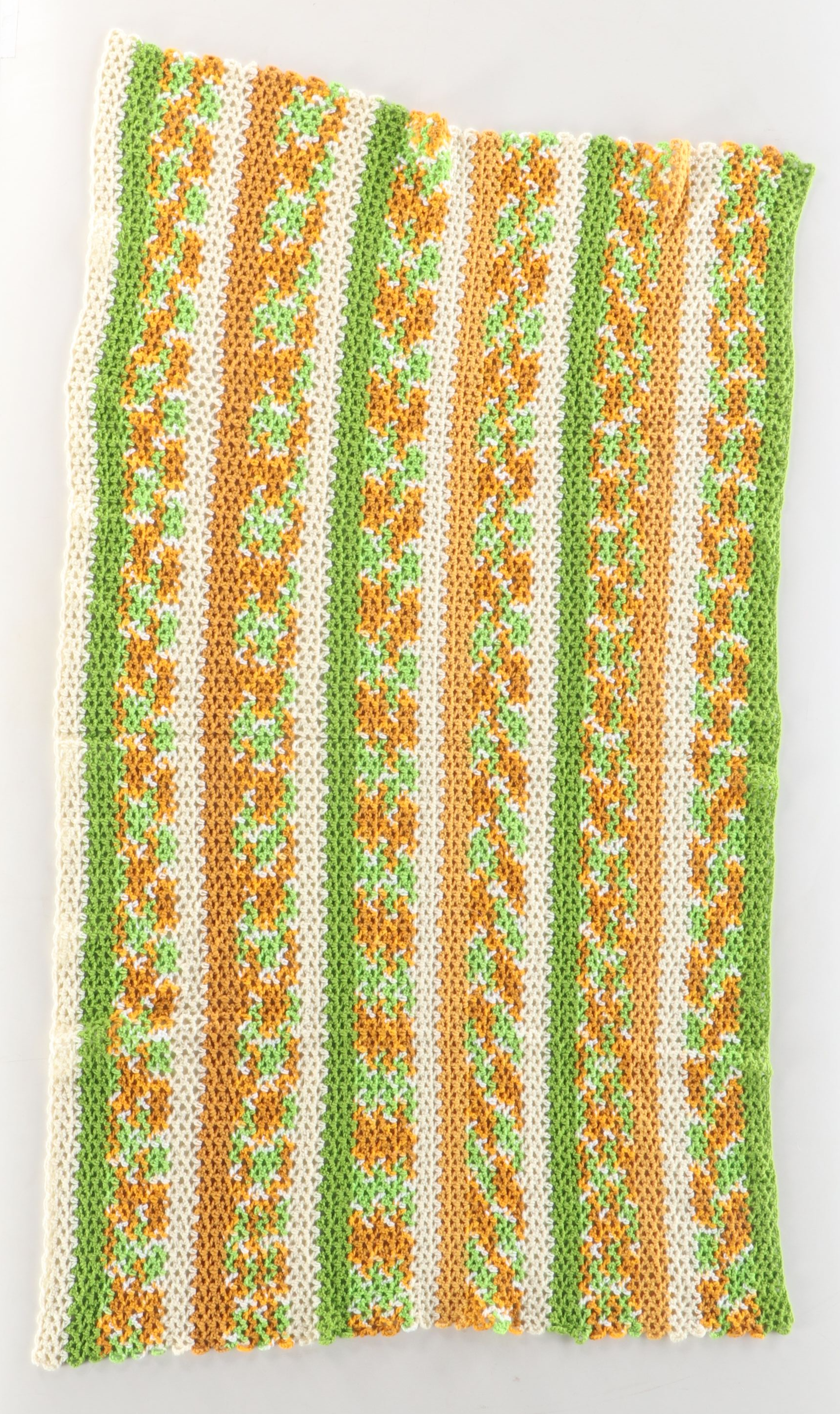 Handmade Multicolored Crochet Coverlets and Throws