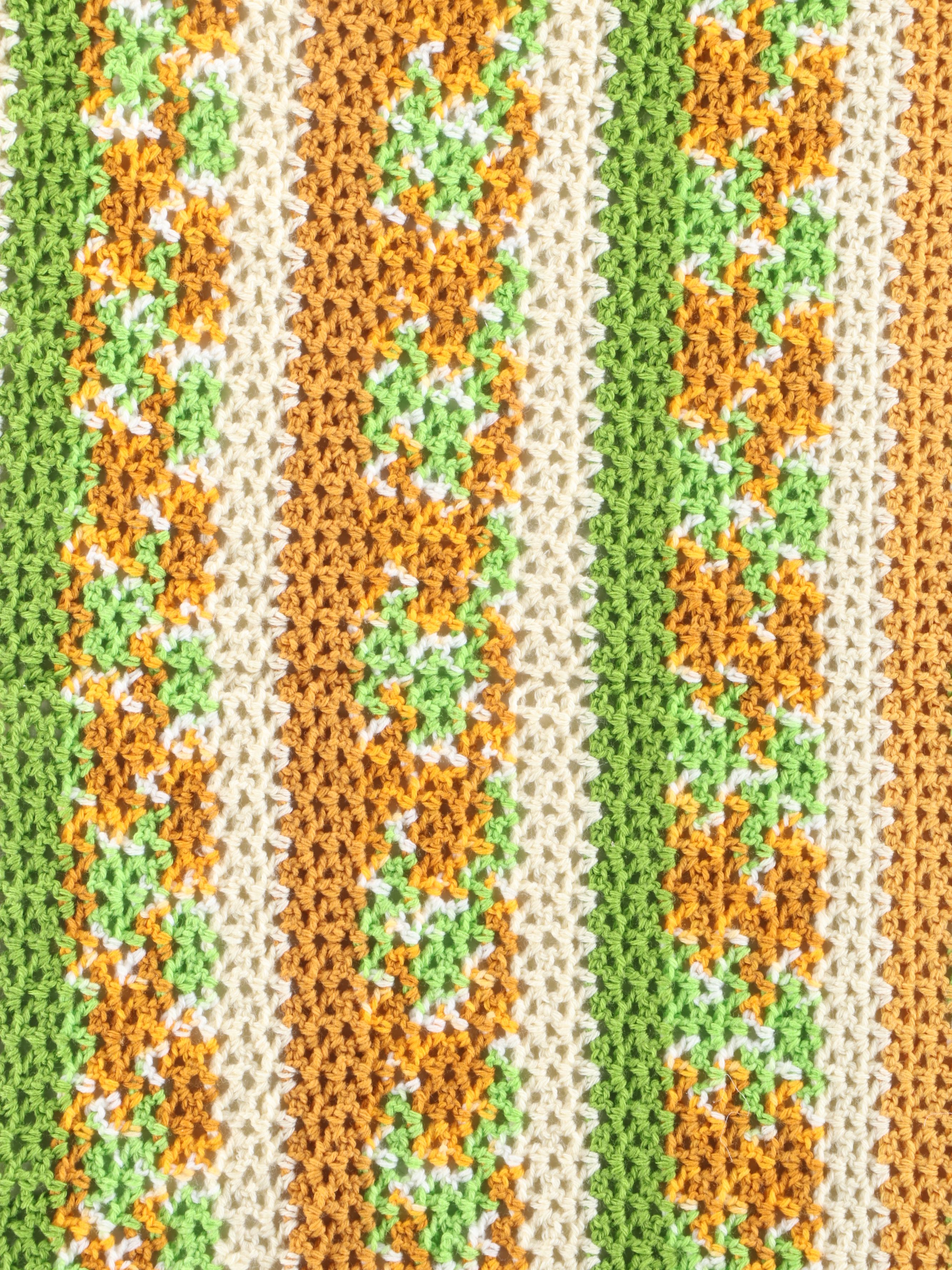 Handmade Multicolored Crochet Coverlets and Throws