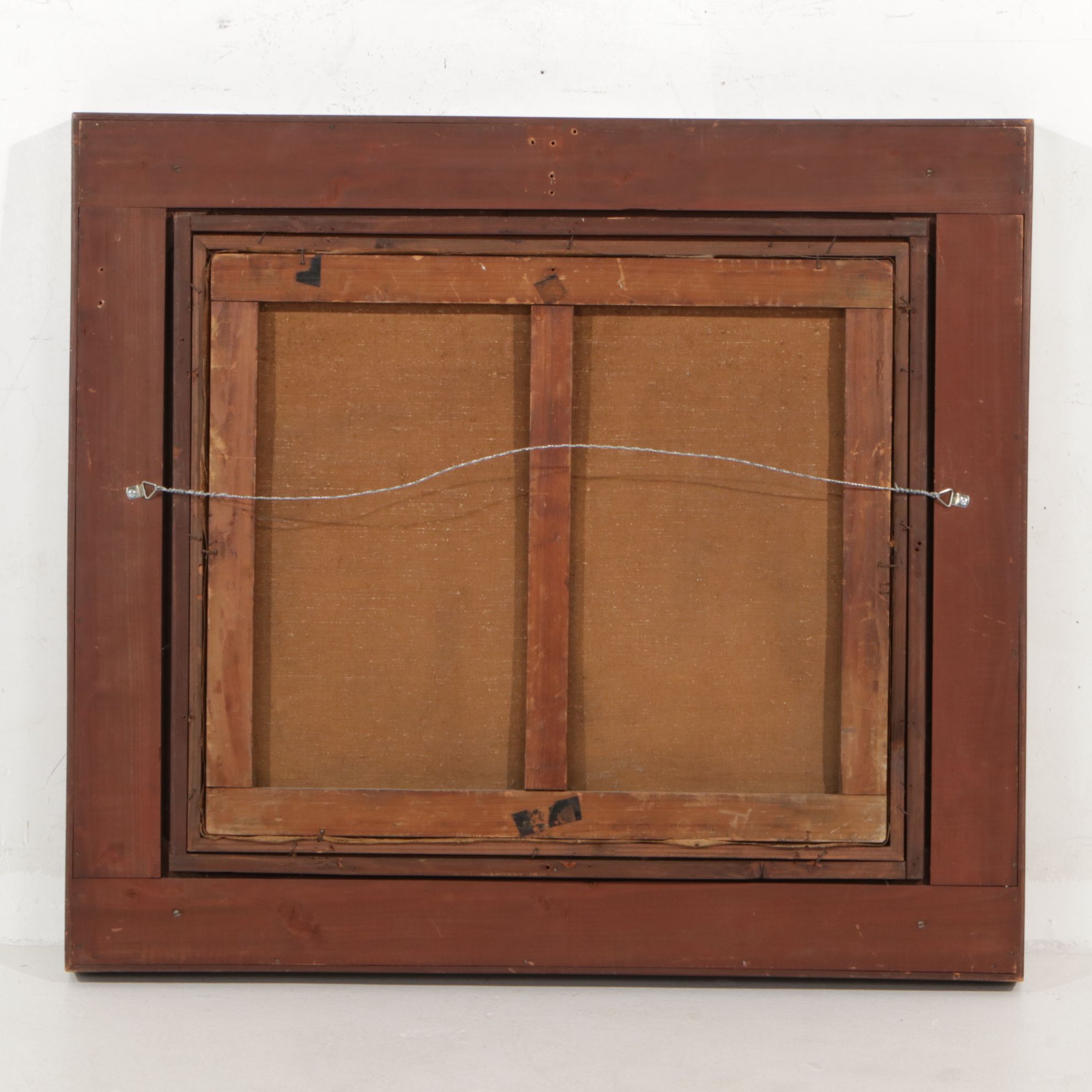 M. Honda European Landscape Oil Painting of Shaded Path, Mid-Late 19th Century