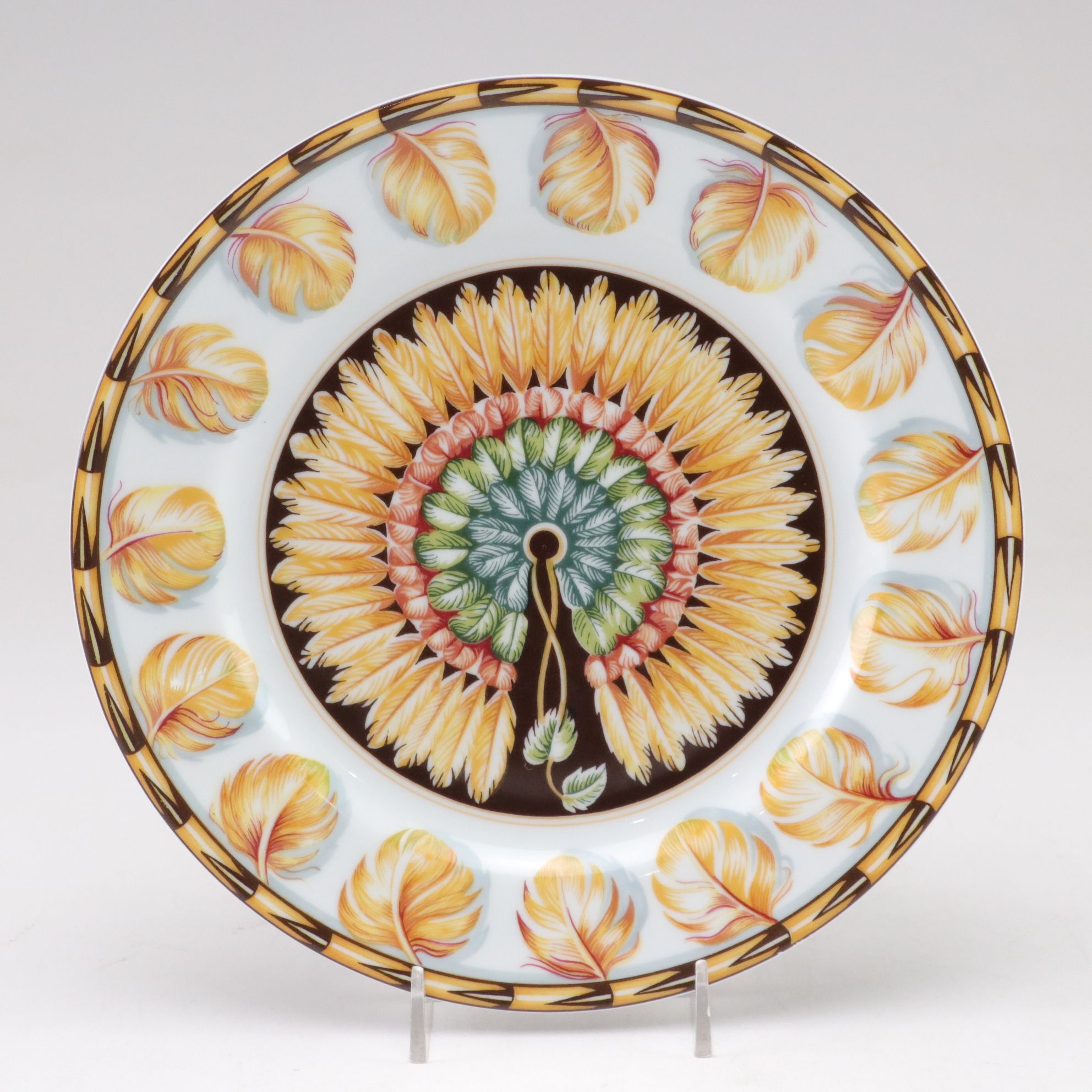 Hermès "Patchwork Brazil" Porcelain Salad Plate