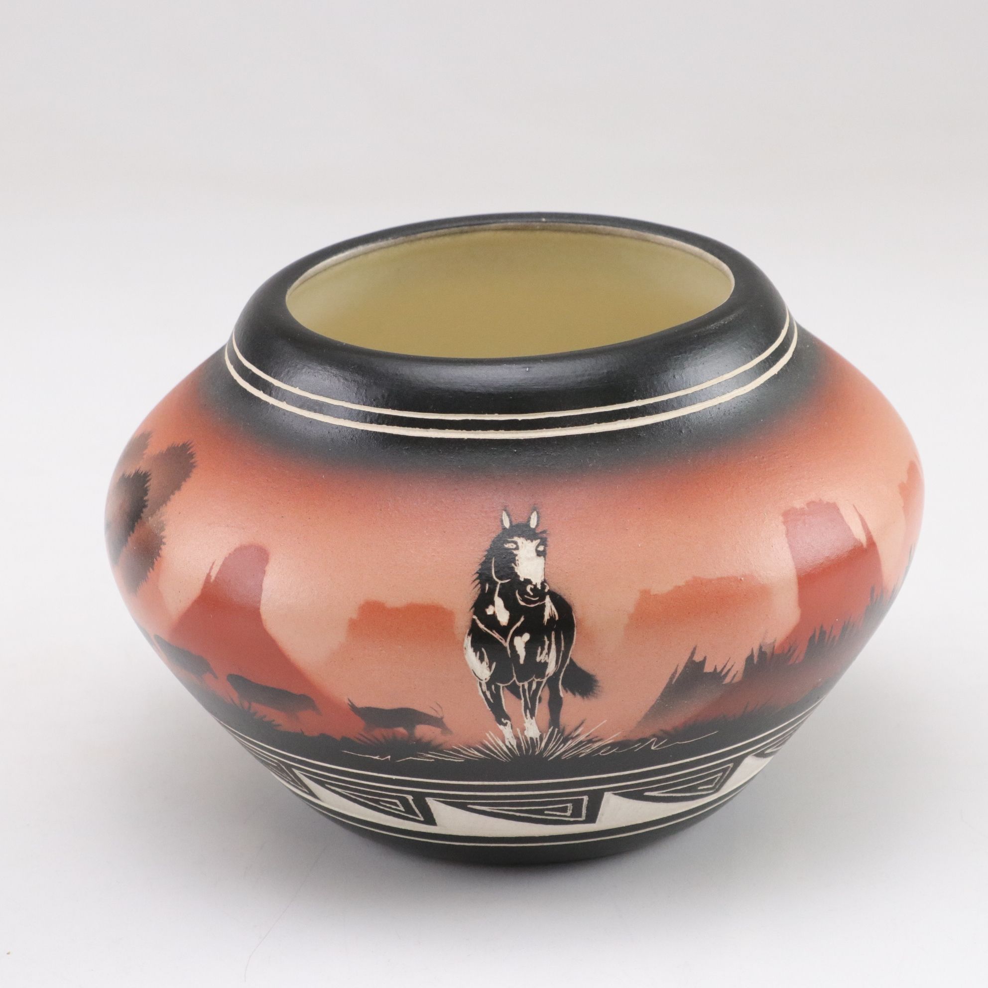 Hand-Crafted Navajo Planter and Other Ceramic Vase