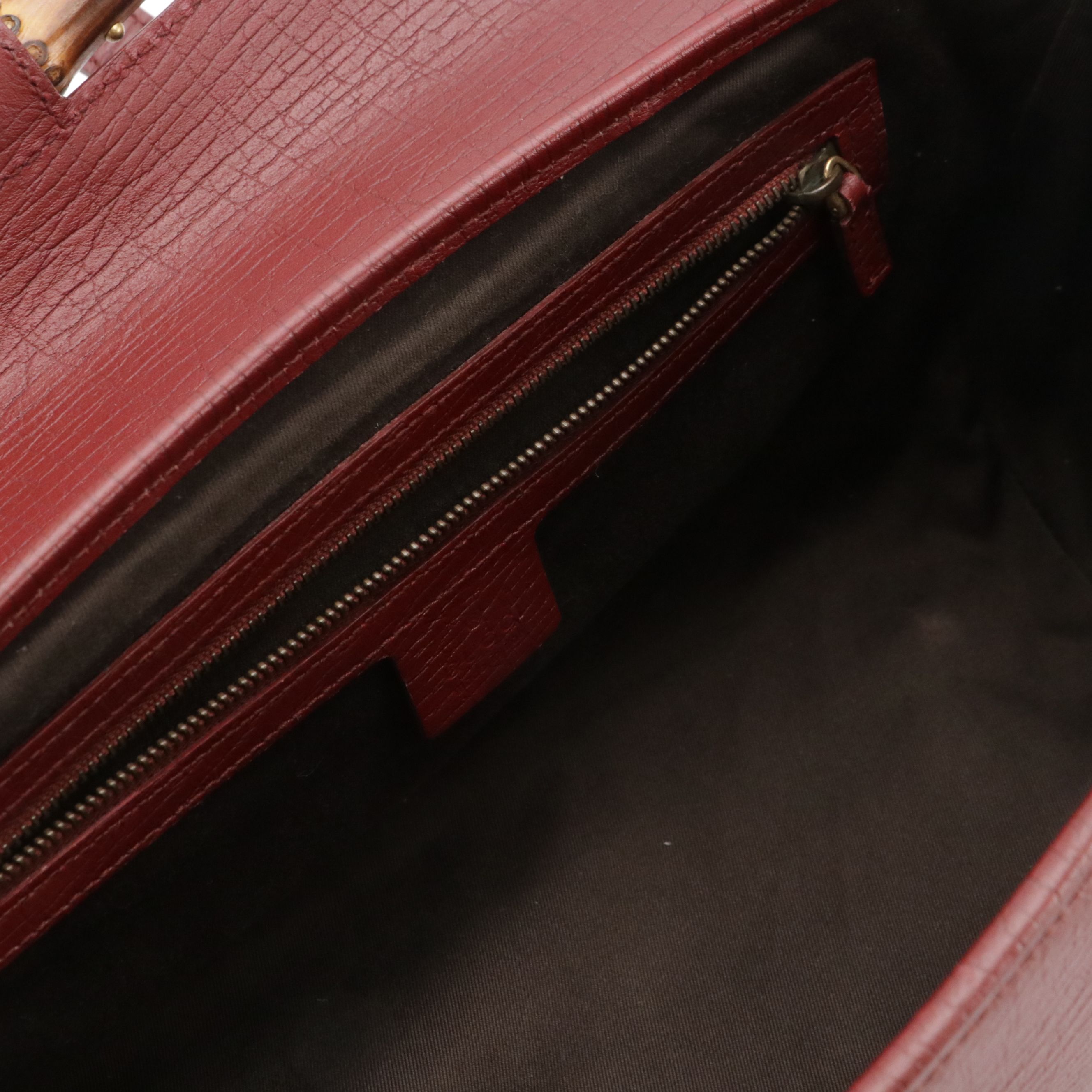 Gucci Bamboo Textured Leather Bullet Bag