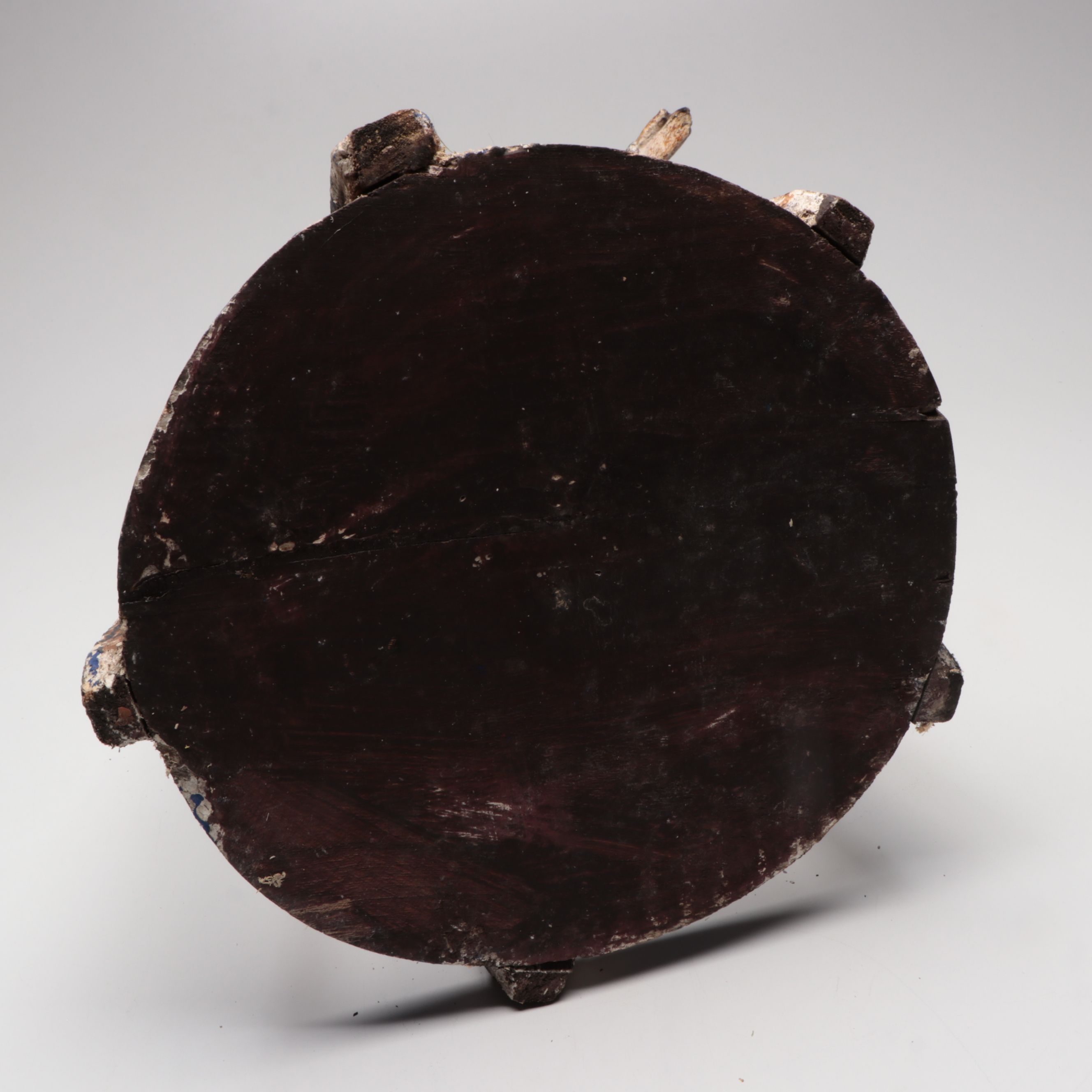 Carved Wood Santos Folk Art Cage Doll with Jointed Arms