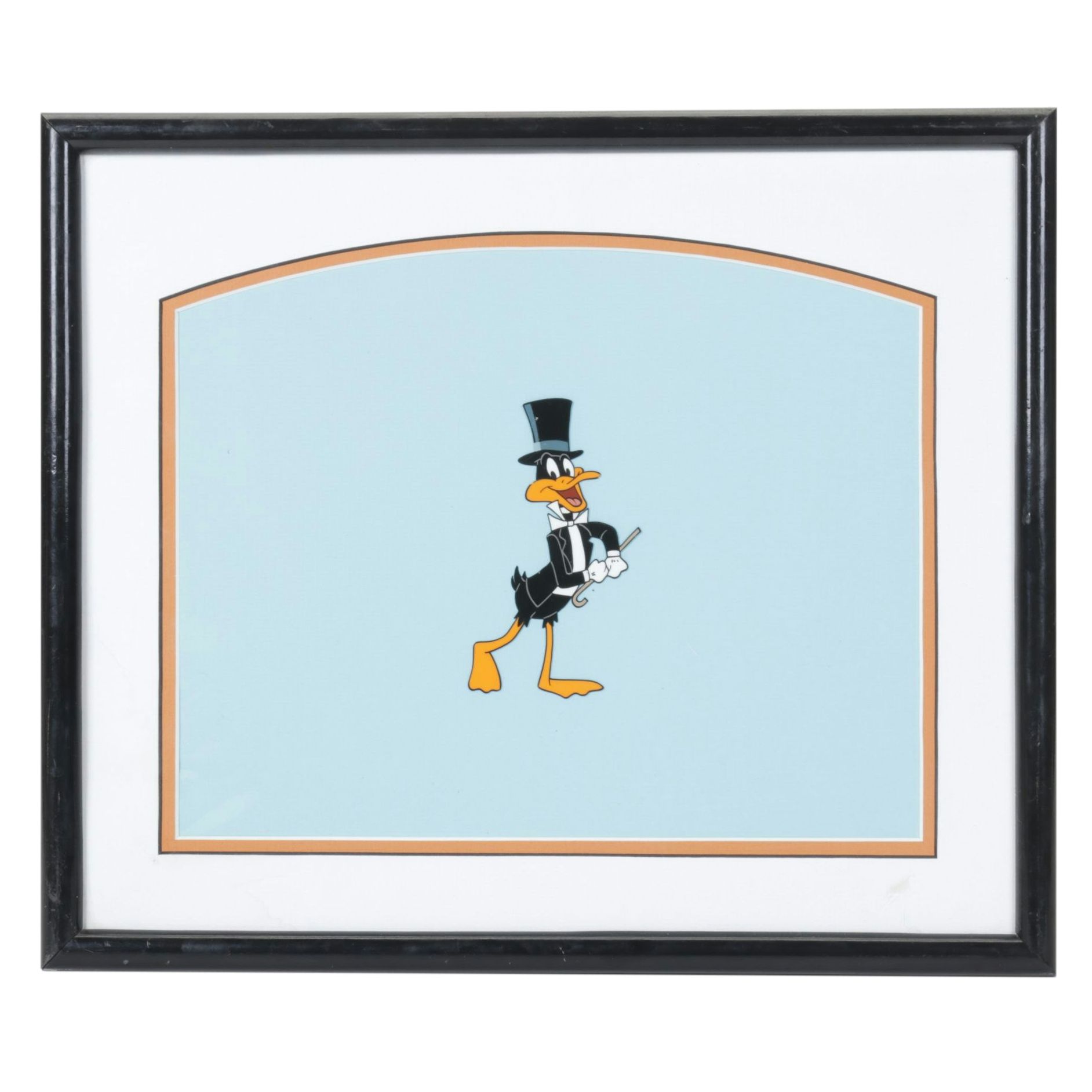 Warner Bros. Studios Hand-Painted Animation Cel of Daffy Duck in a Suit