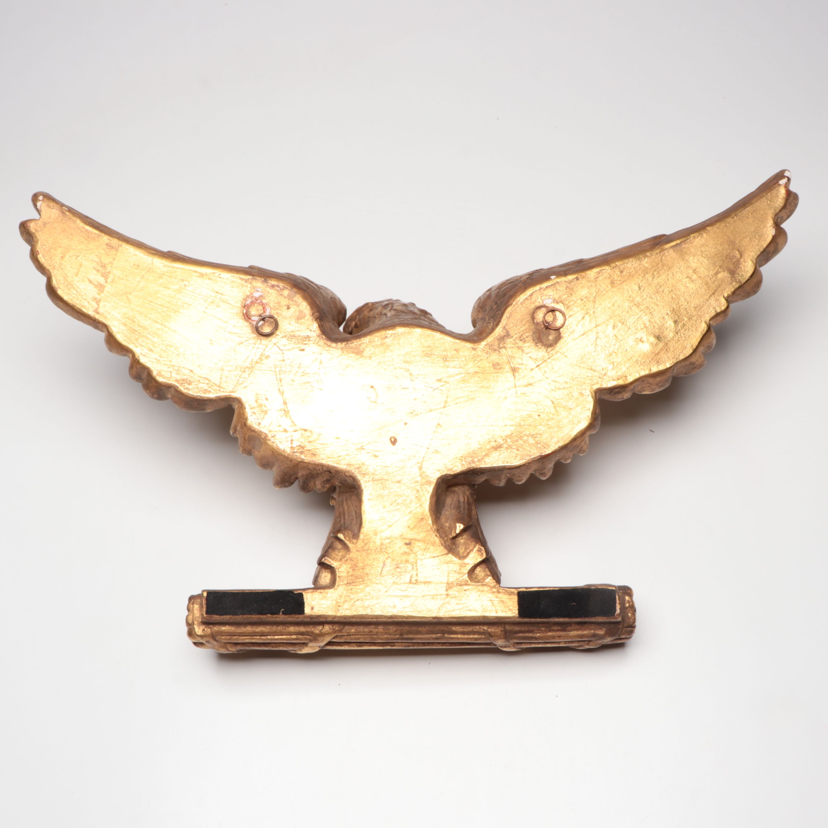 Federal Style Gold Finished Eagle Wall Hanging