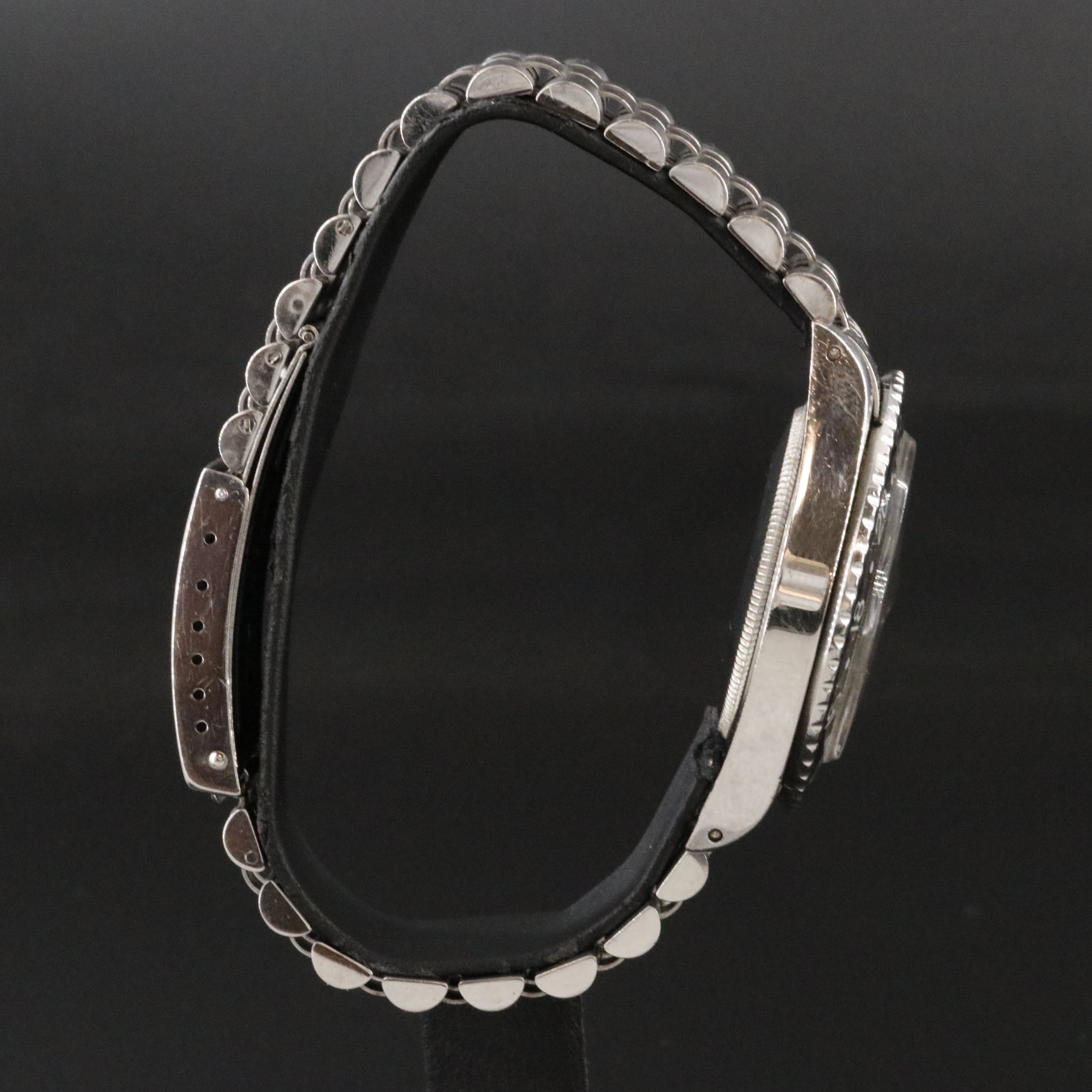 1988 Rolex GMT-Master 16750 Black Dial & Bezel Steel Jubilee Bracelet Watch