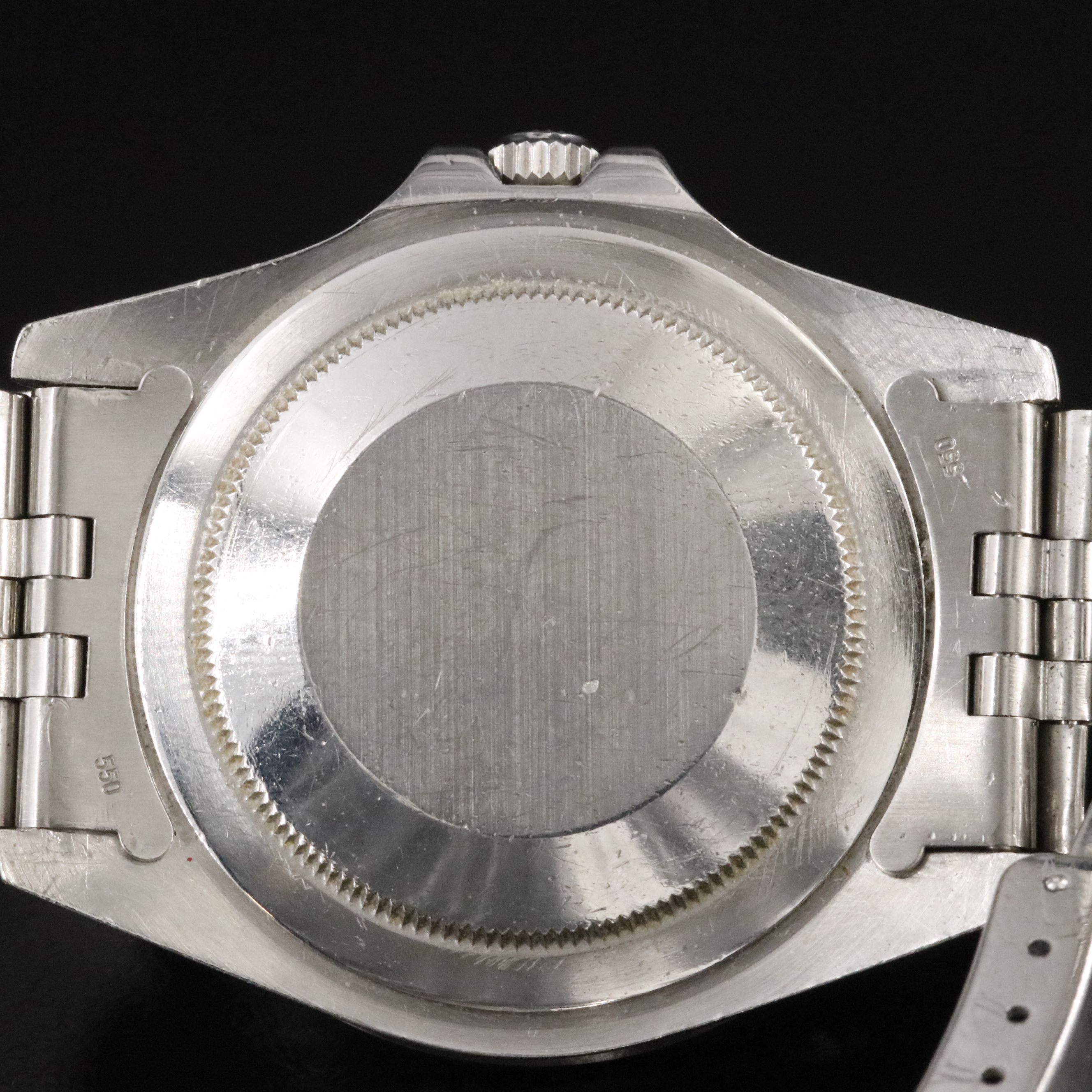 1988 Rolex GMT-Master 16750 Black Dial & Bezel Steel Jubilee Bracelet Watch