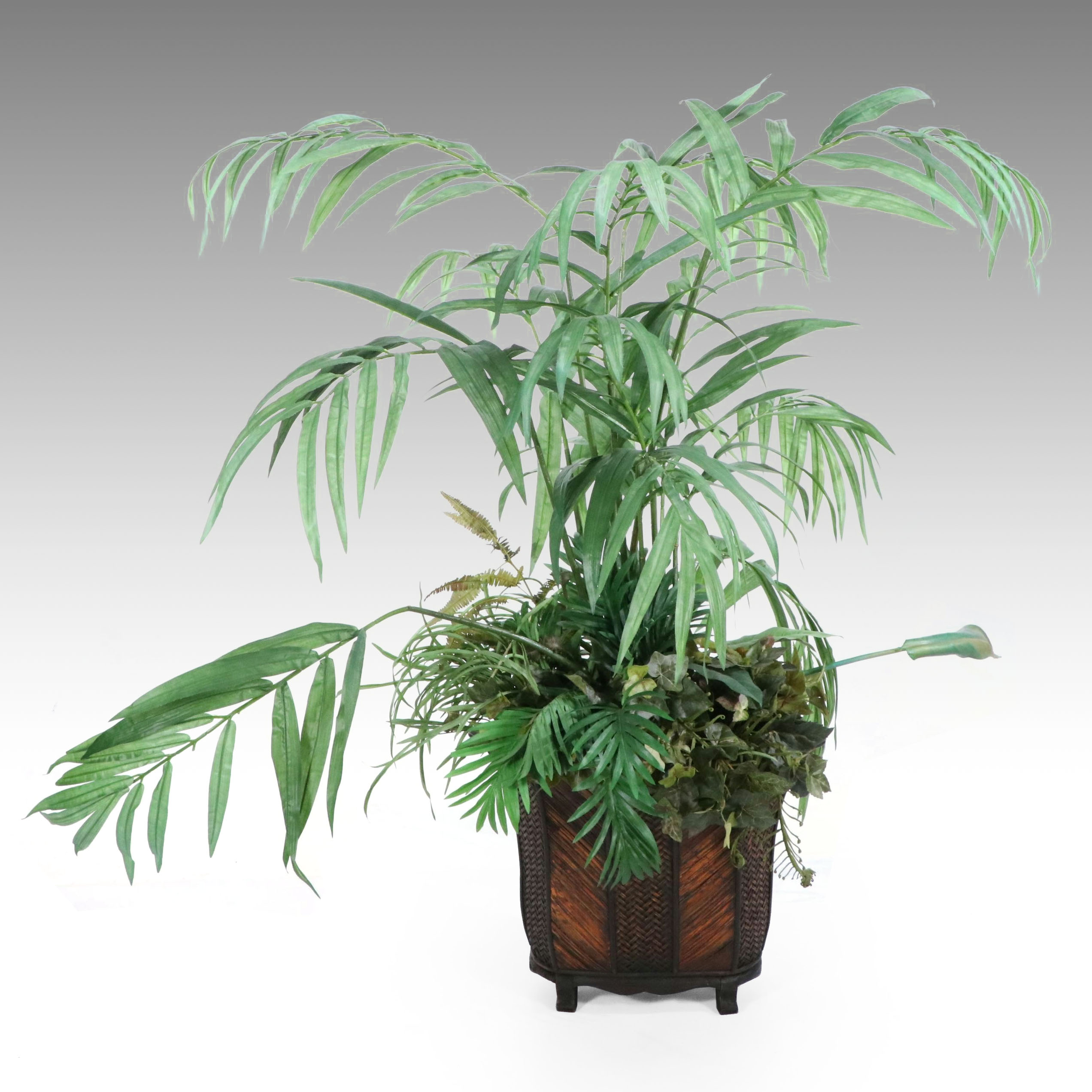 Artificial Parlor Palm in Planter