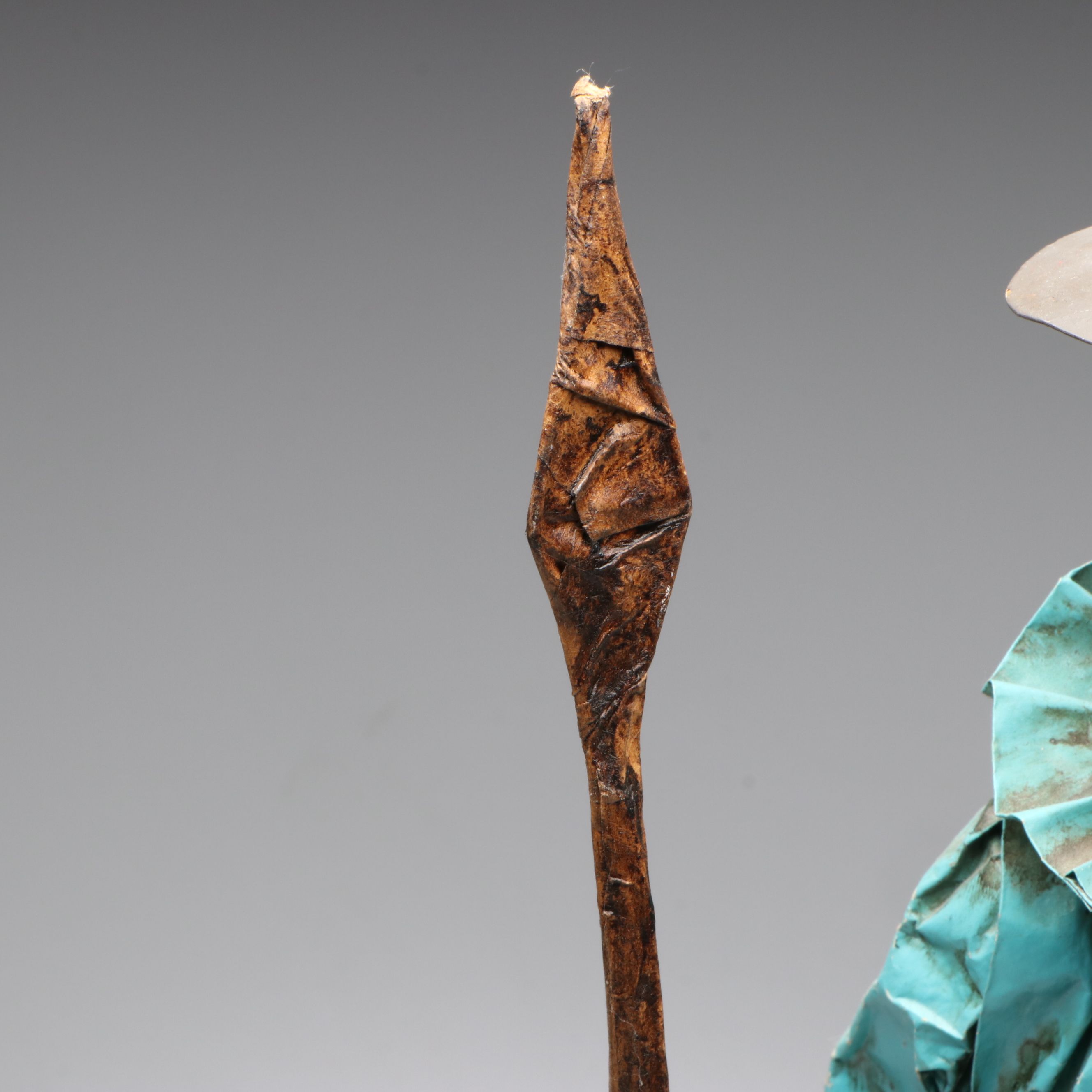 Mexican Folk Art Style Papier-Mâché Don Quixote Sculpture