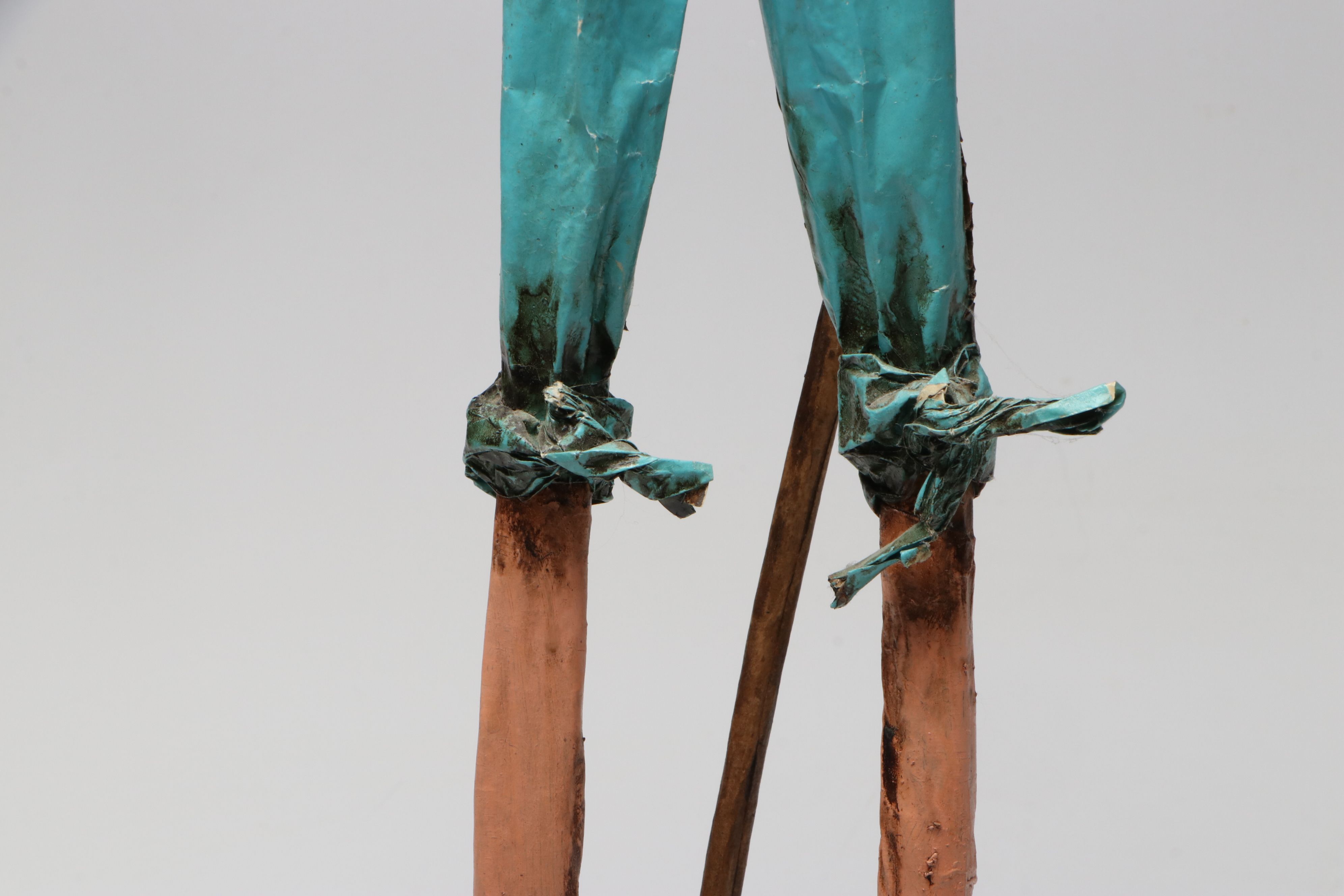 Mexican Folk Art Style Papier-Mâché Don Quixote Sculpture