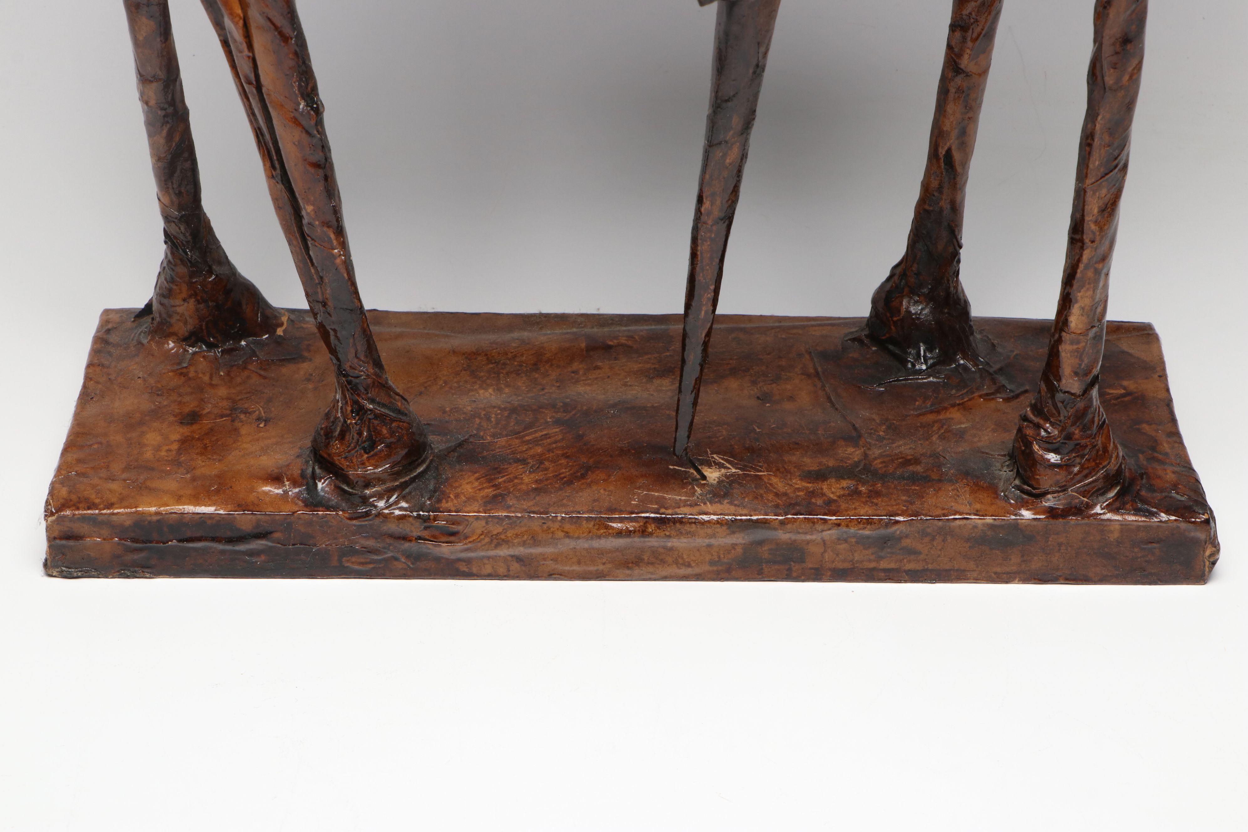 Folk Art Papier-Mâché Don Quixote and Rocinante Sculpture