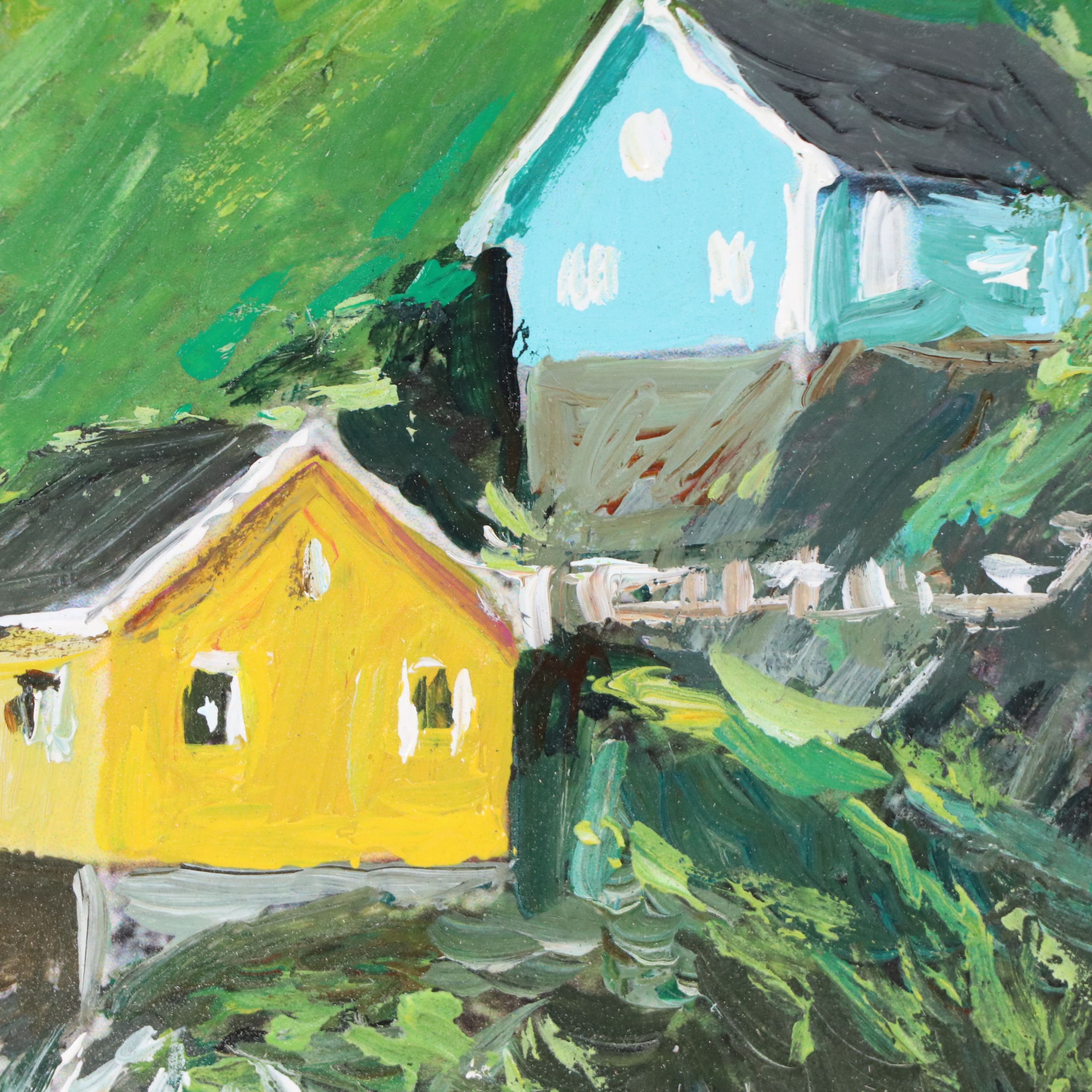 Agnes Rey Coastal Oil Painting "A Nordic Tale," 2026