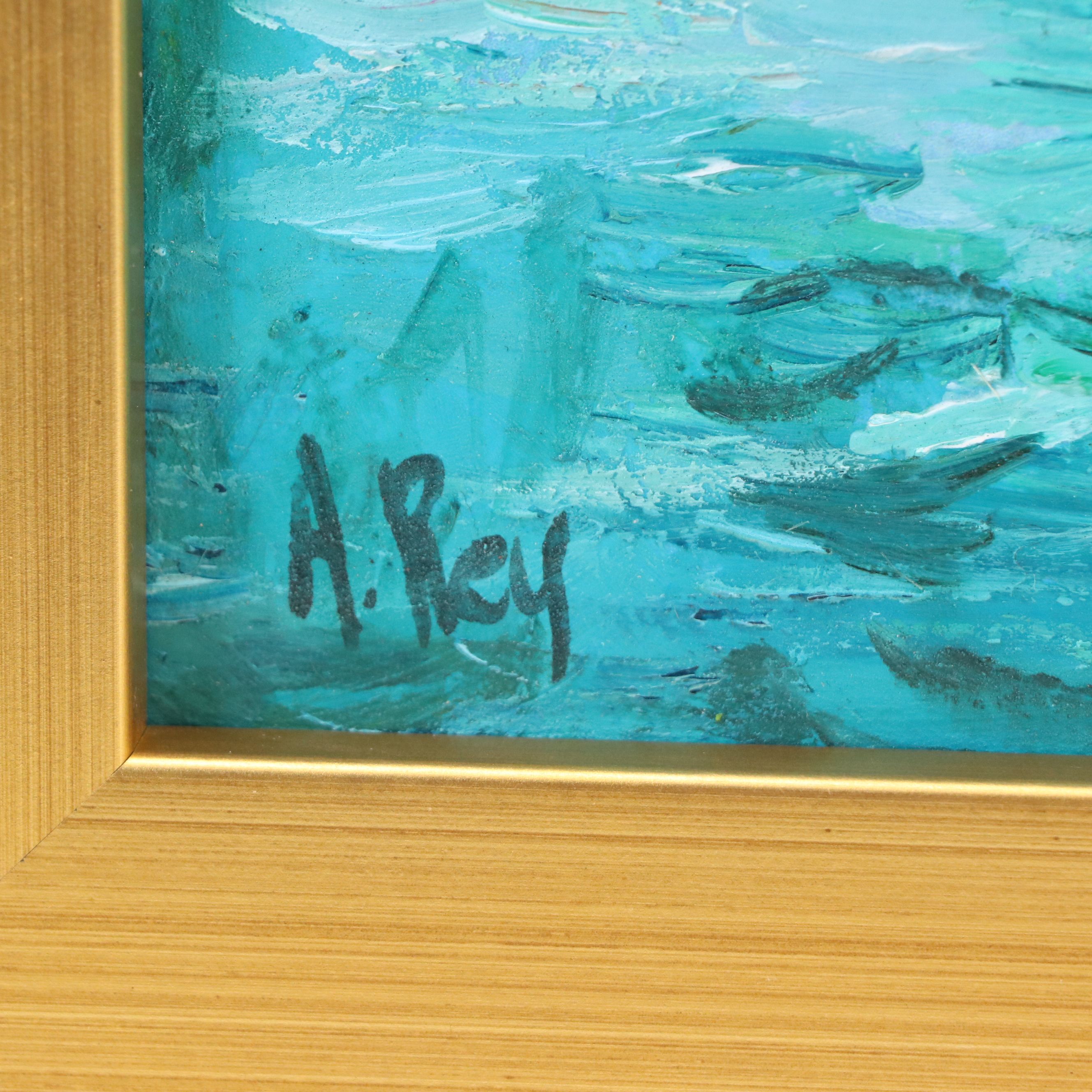 Agnes Rey Coastal Oil Painting "A Nordic Tale," 2026