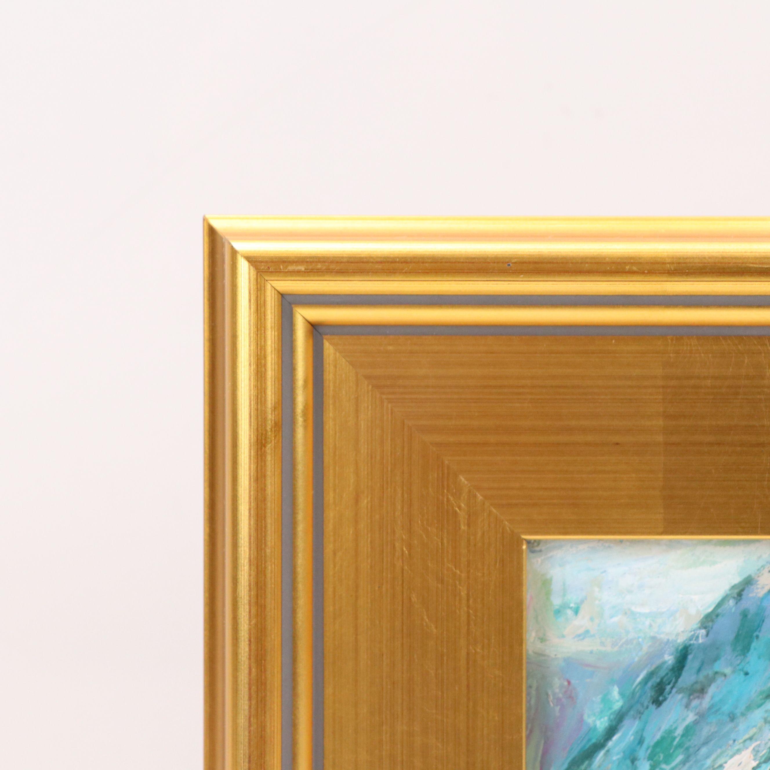 Agnes Rey Coastal Oil Painting "A Nordic Tale," 2026