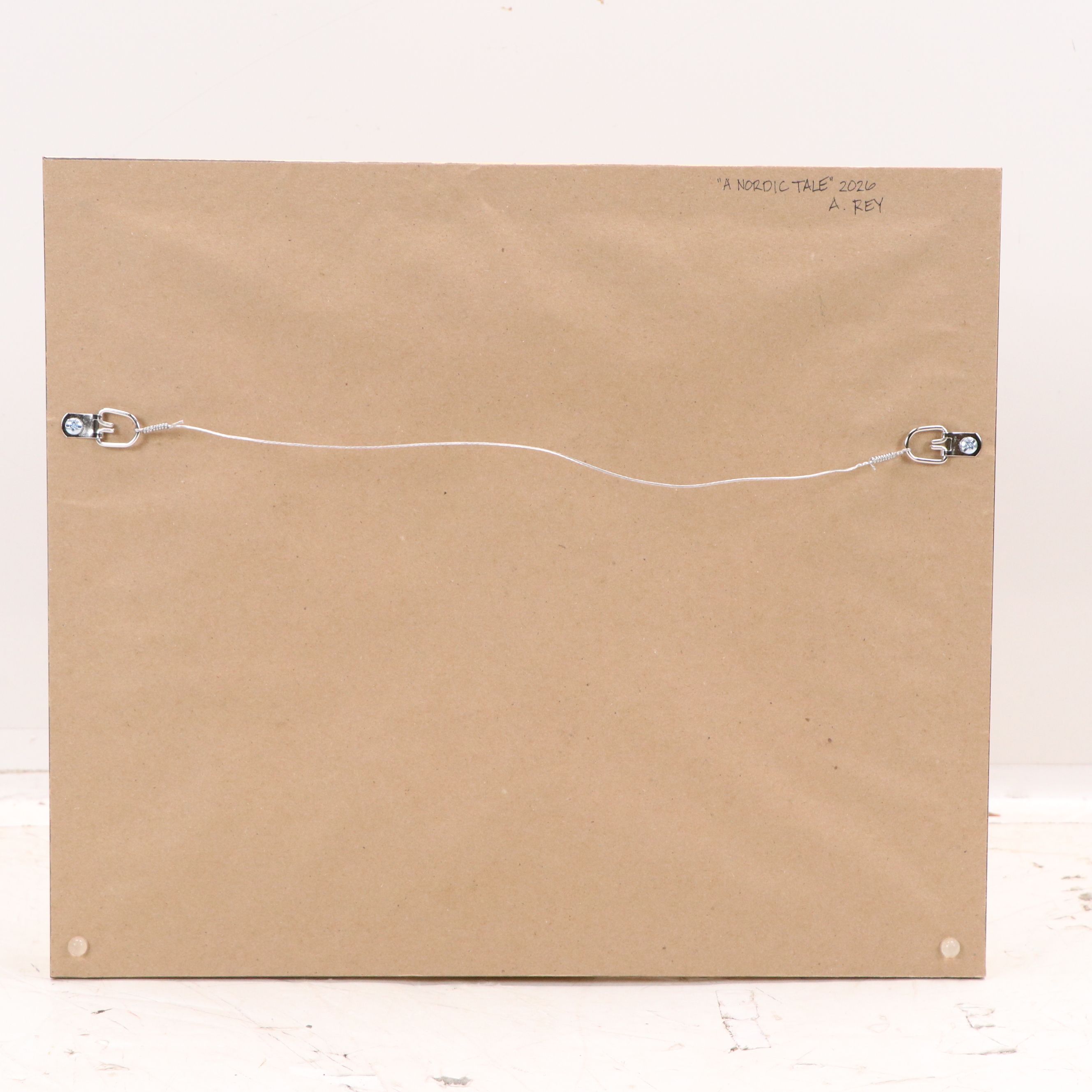 Agnes Rey Coastal Oil Painting "A Nordic Tale," 2026