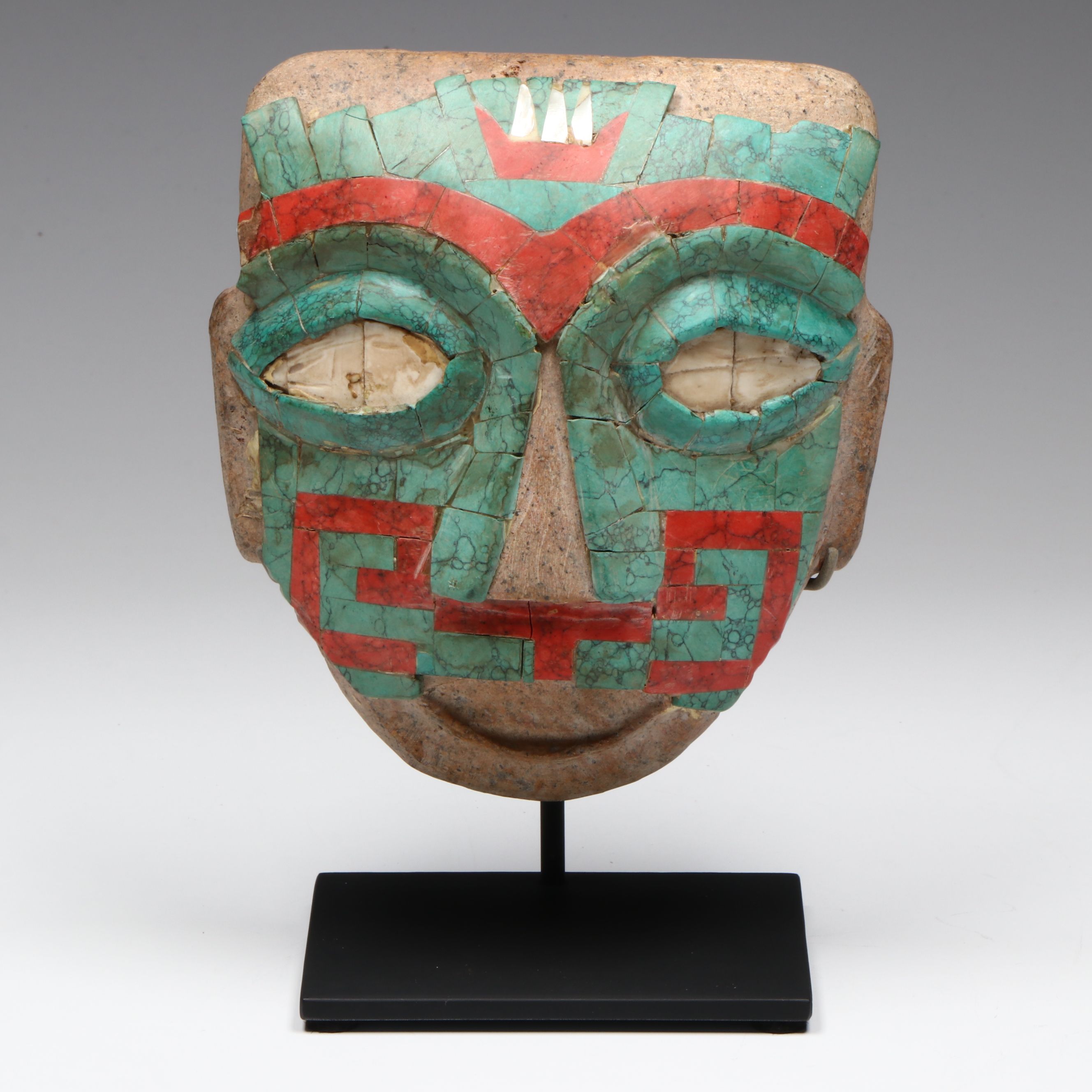 Teotihuacan Style Stone Mask, Mid-20th Century