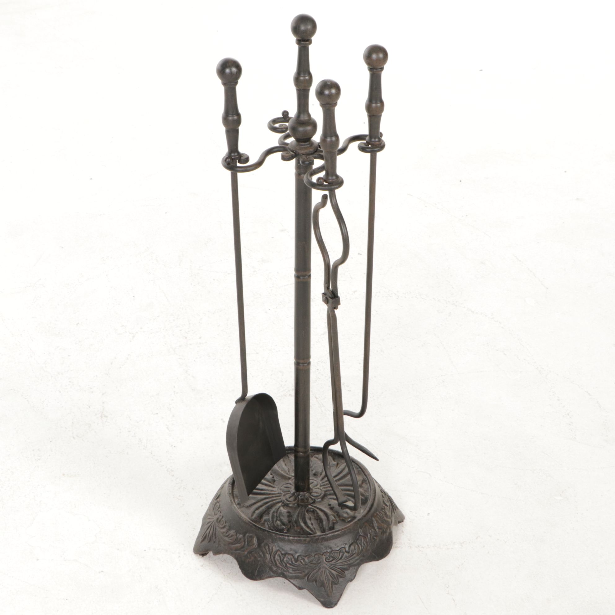 Fireplace Screen with Iron Fireplace Tool Set