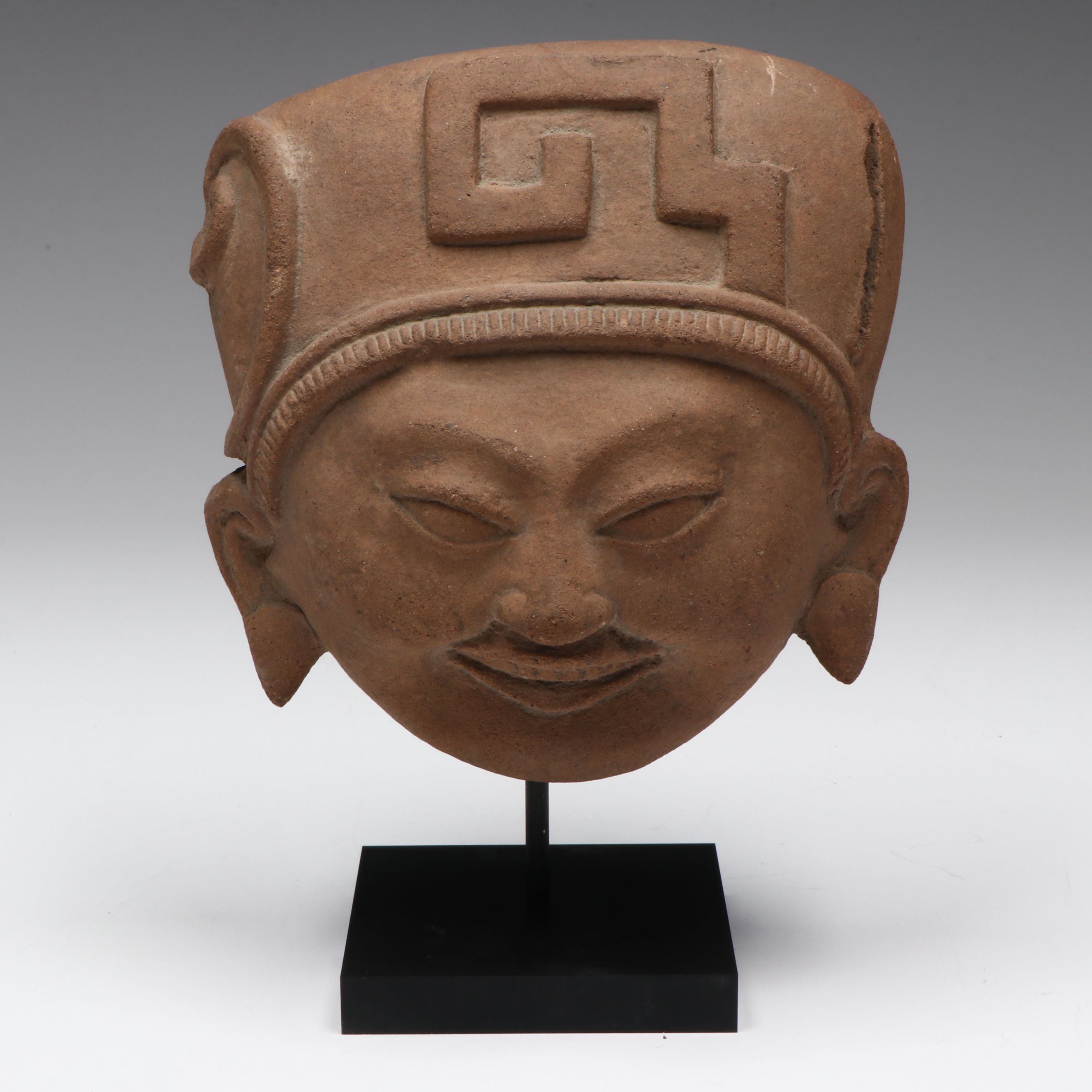 Veracruz Smiling Pottery Sonriente Head, Circa 600–800 CE