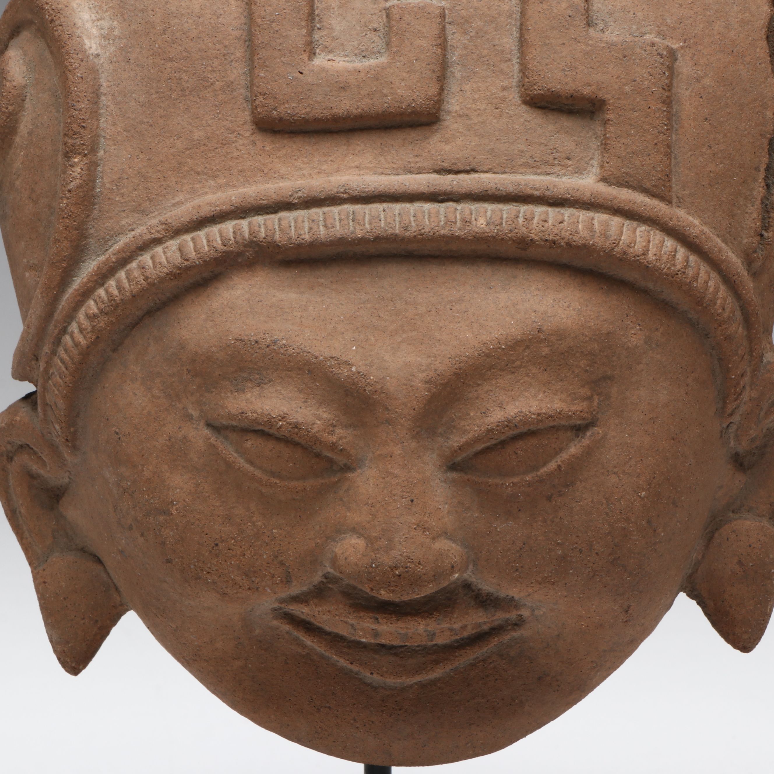 Veracruz Smiling Pottery Sonriente Head, Circa 600–800 CE