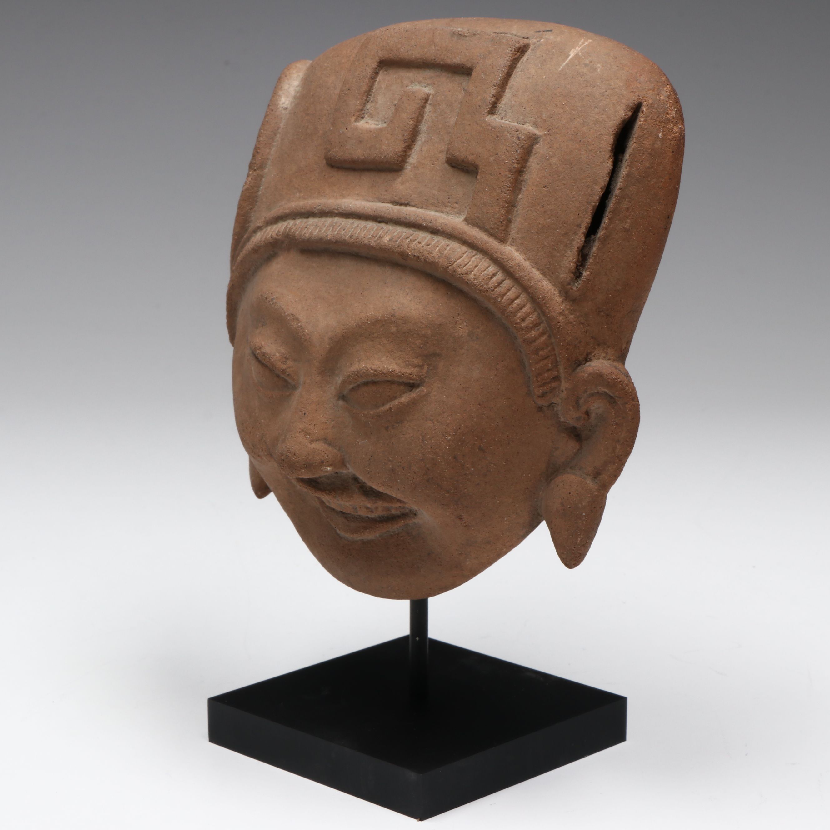 Veracruz Smiling Pottery Sonriente Head, Circa 600–800 CE